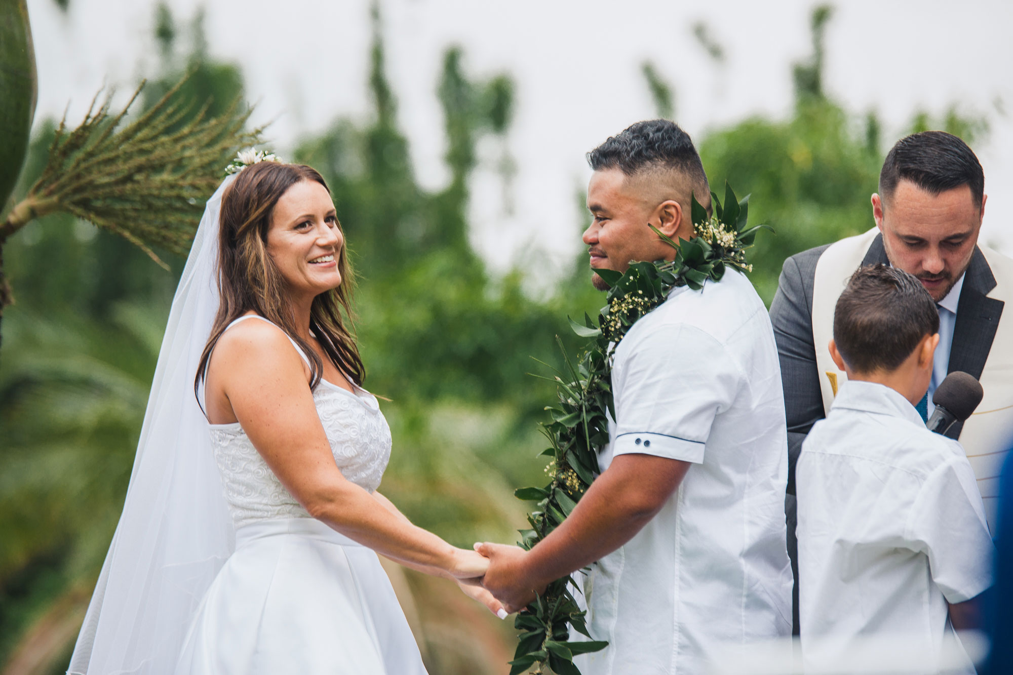 bride smiling