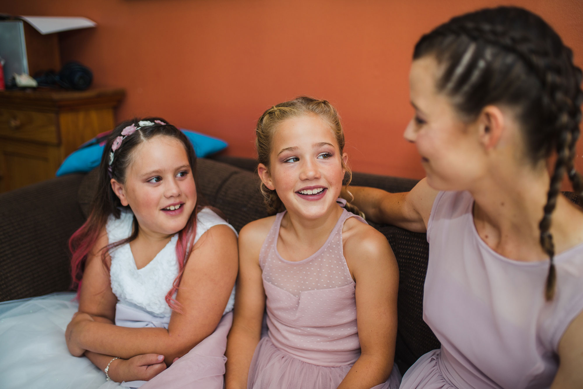 family having a chat