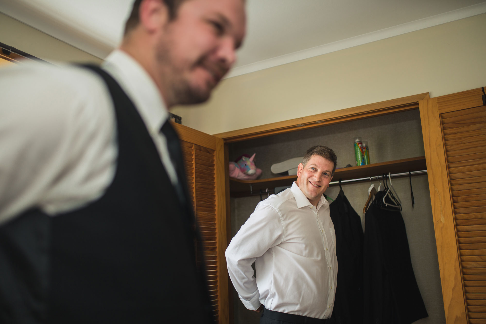 groom getting ready