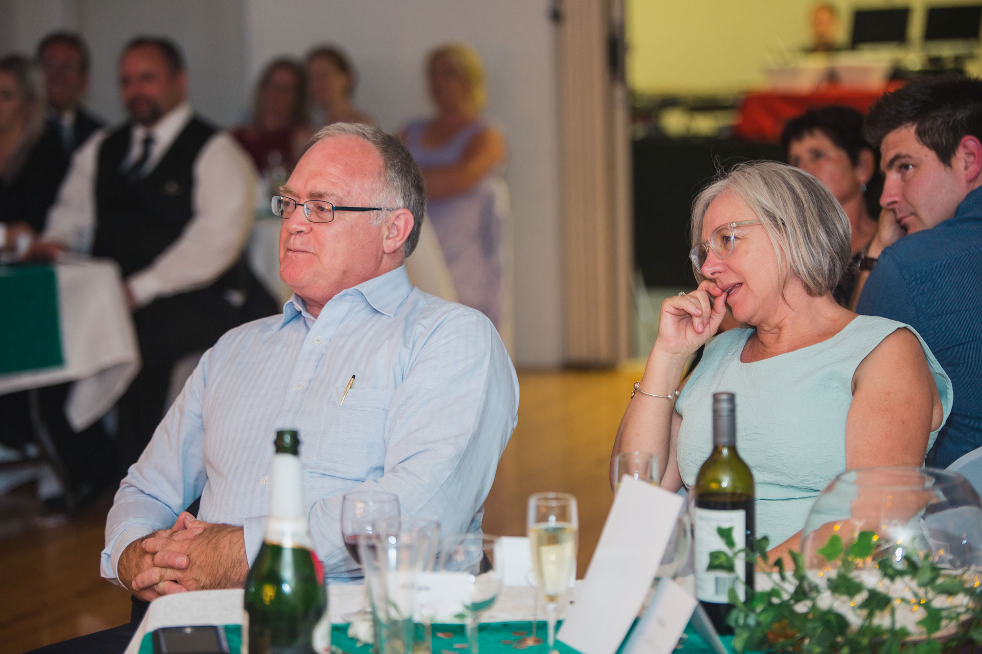 parents of the groom listening