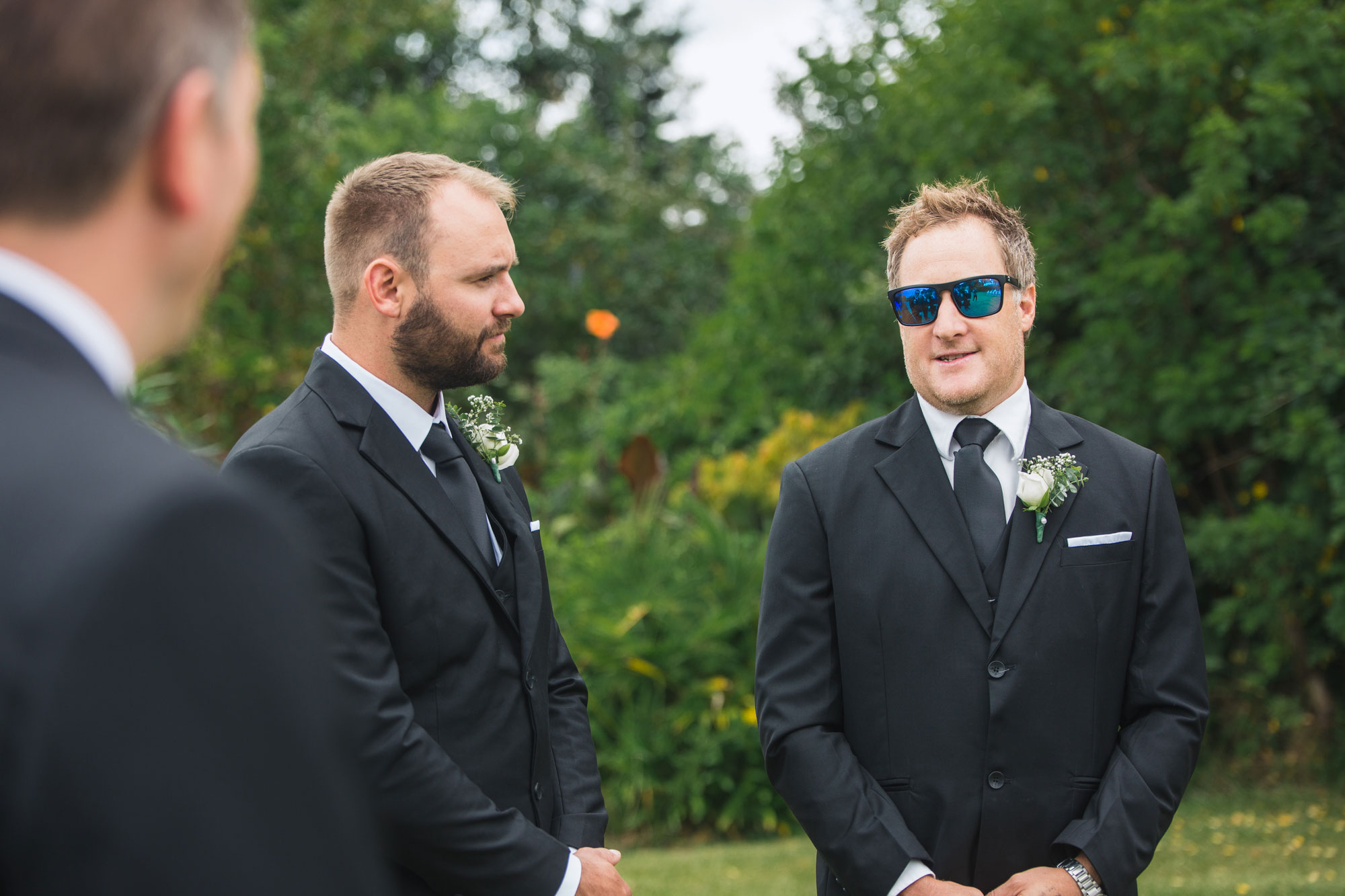 groomsmen at the ceremony