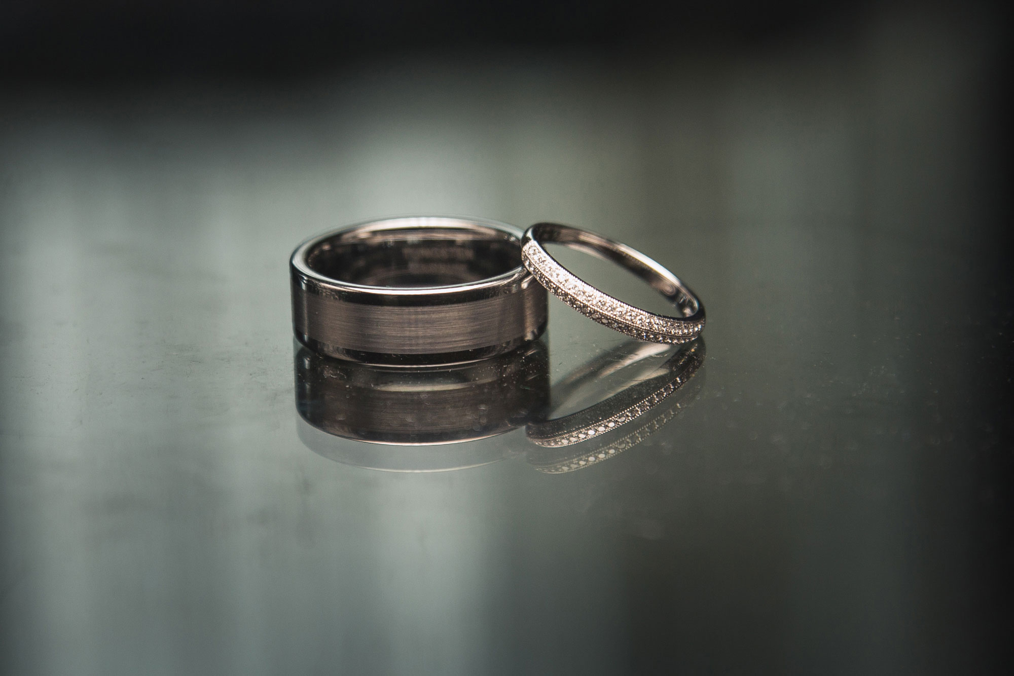 wedding ring reflection