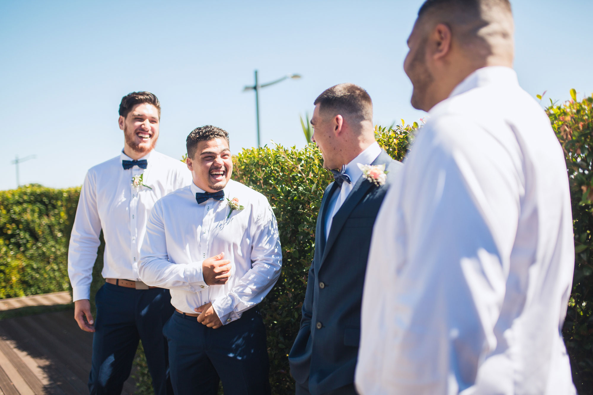 groom and the boys