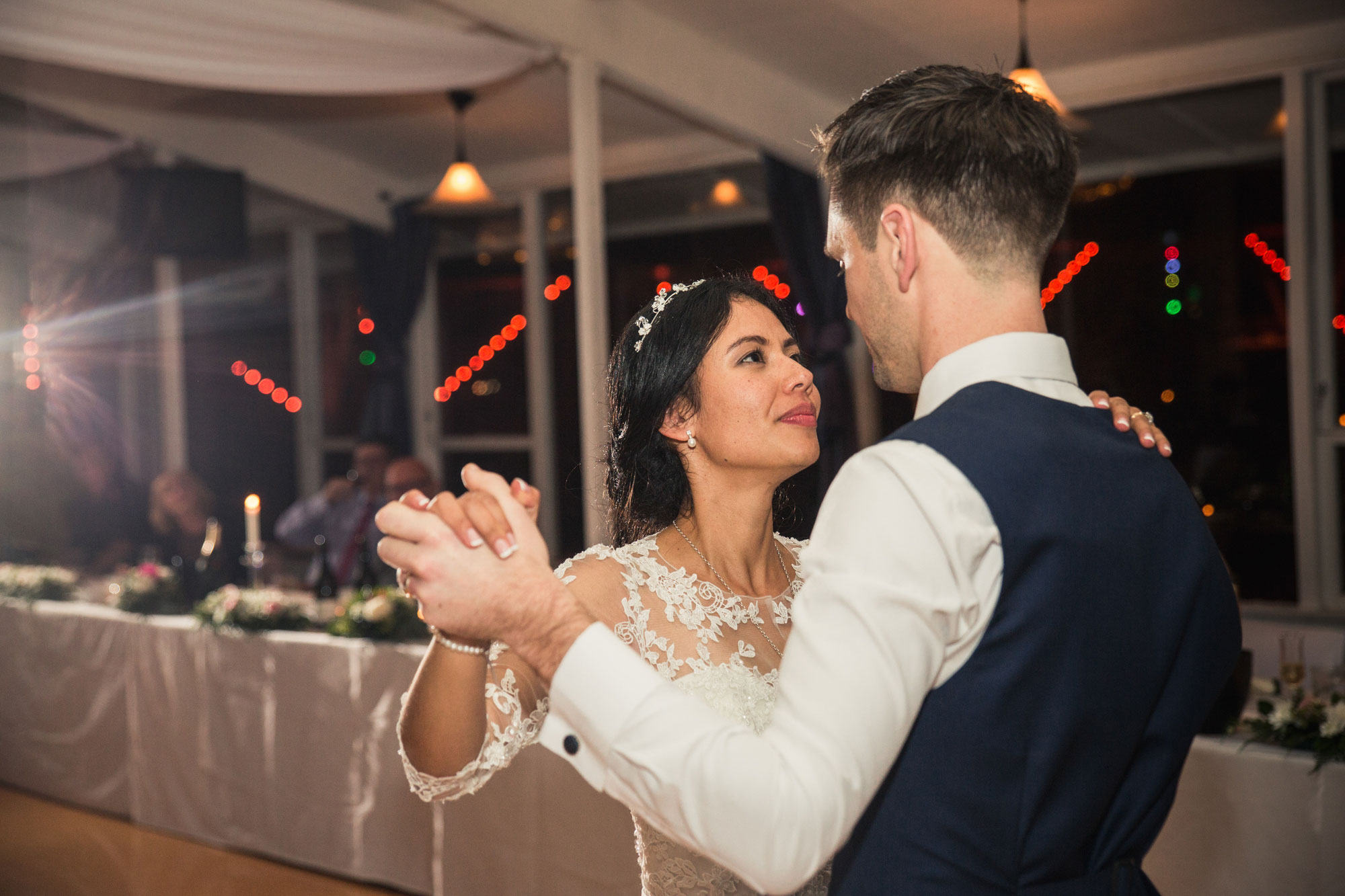 bride and groom first dance