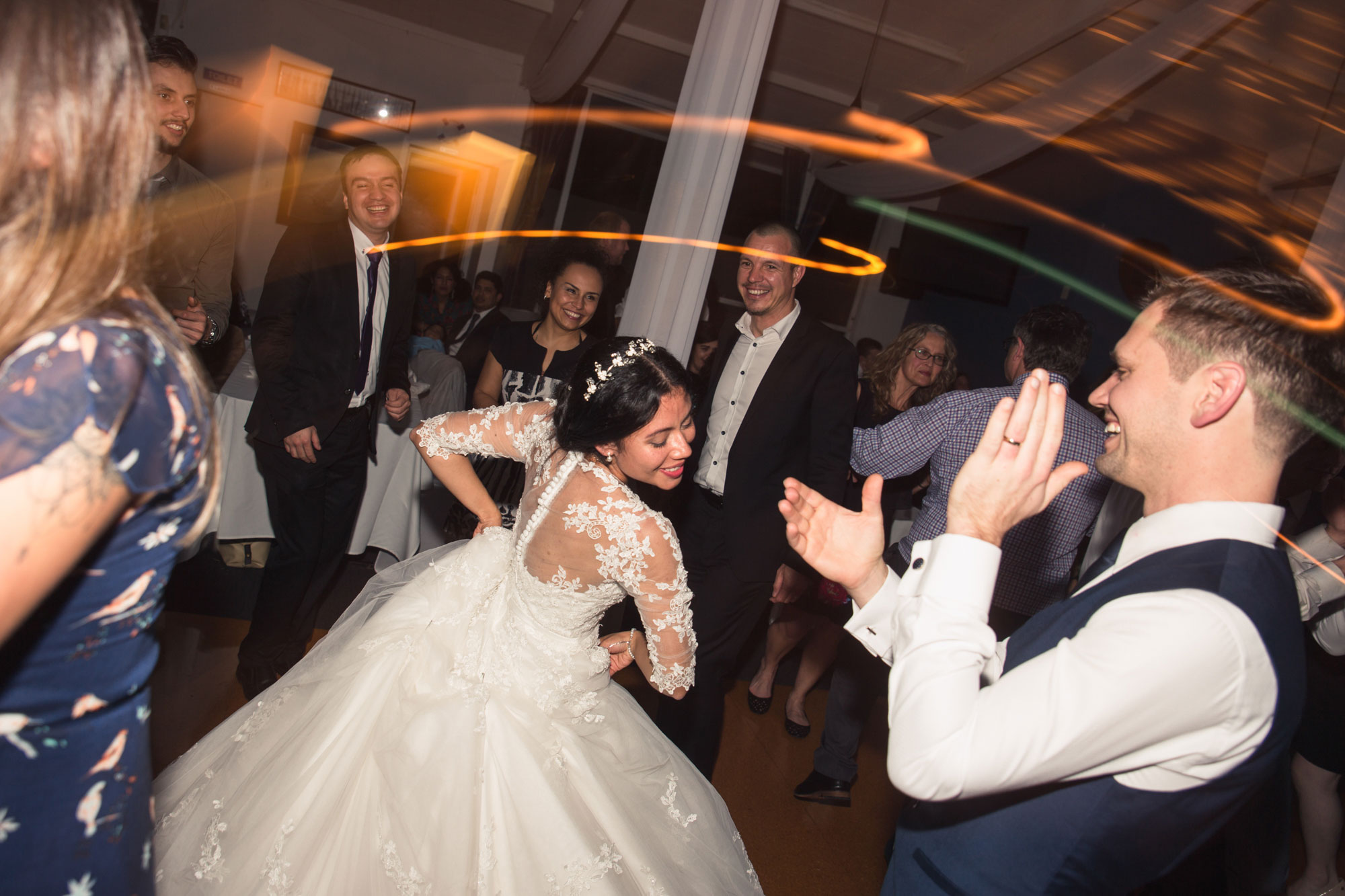 bride dancing to the groom