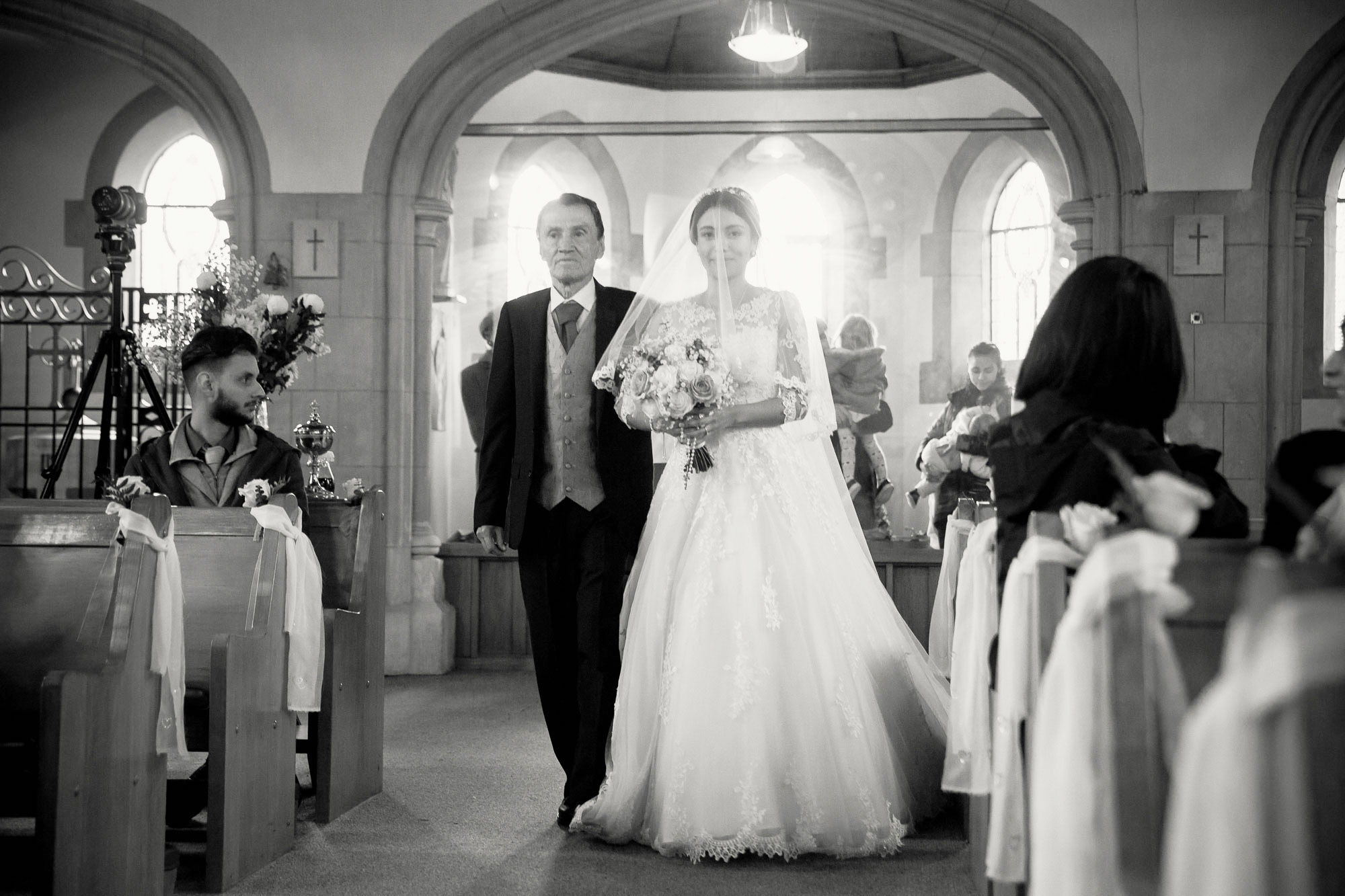 bride walking down the aisle