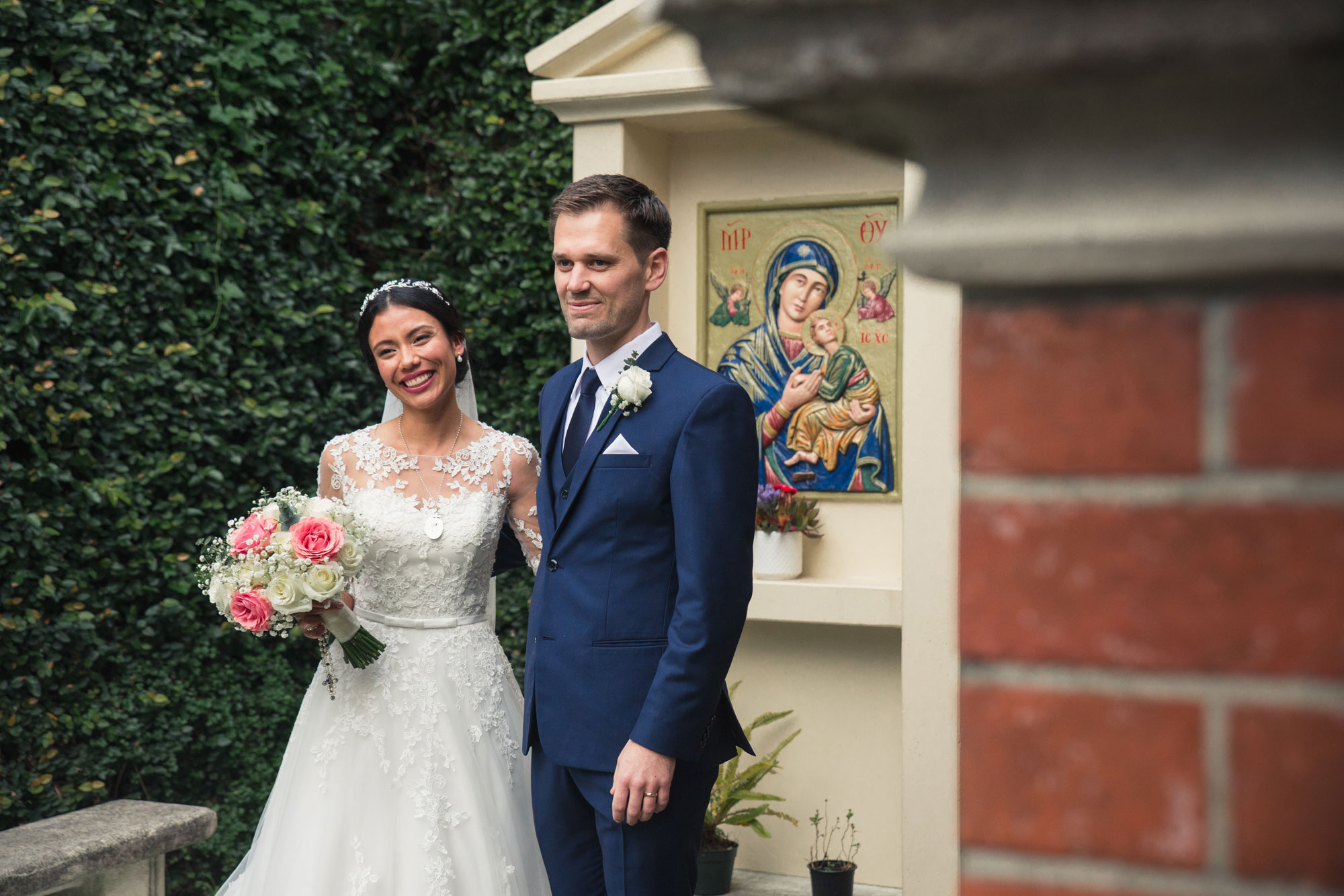 st francis and all souls wedding photo