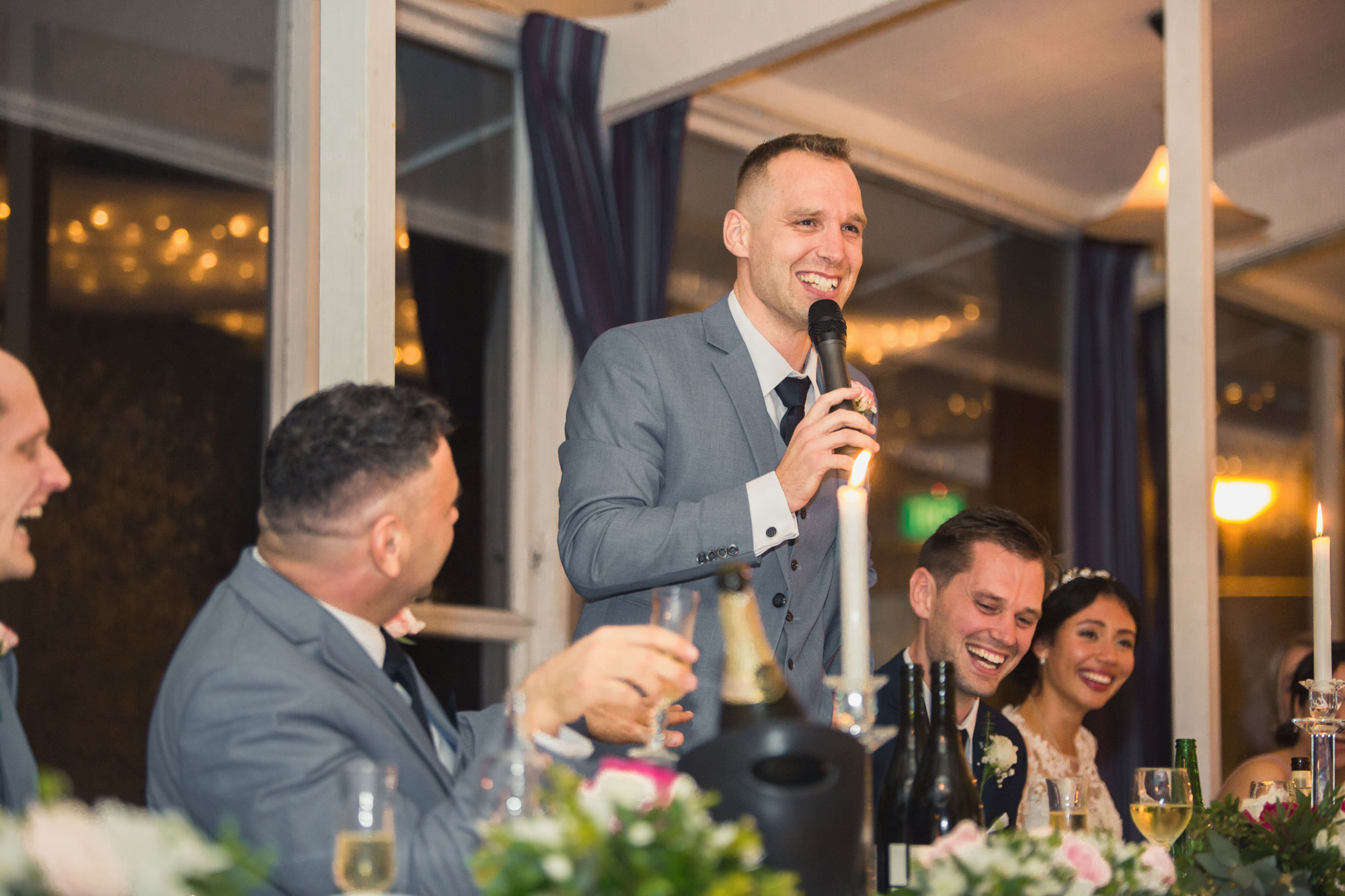 best man giving a speech