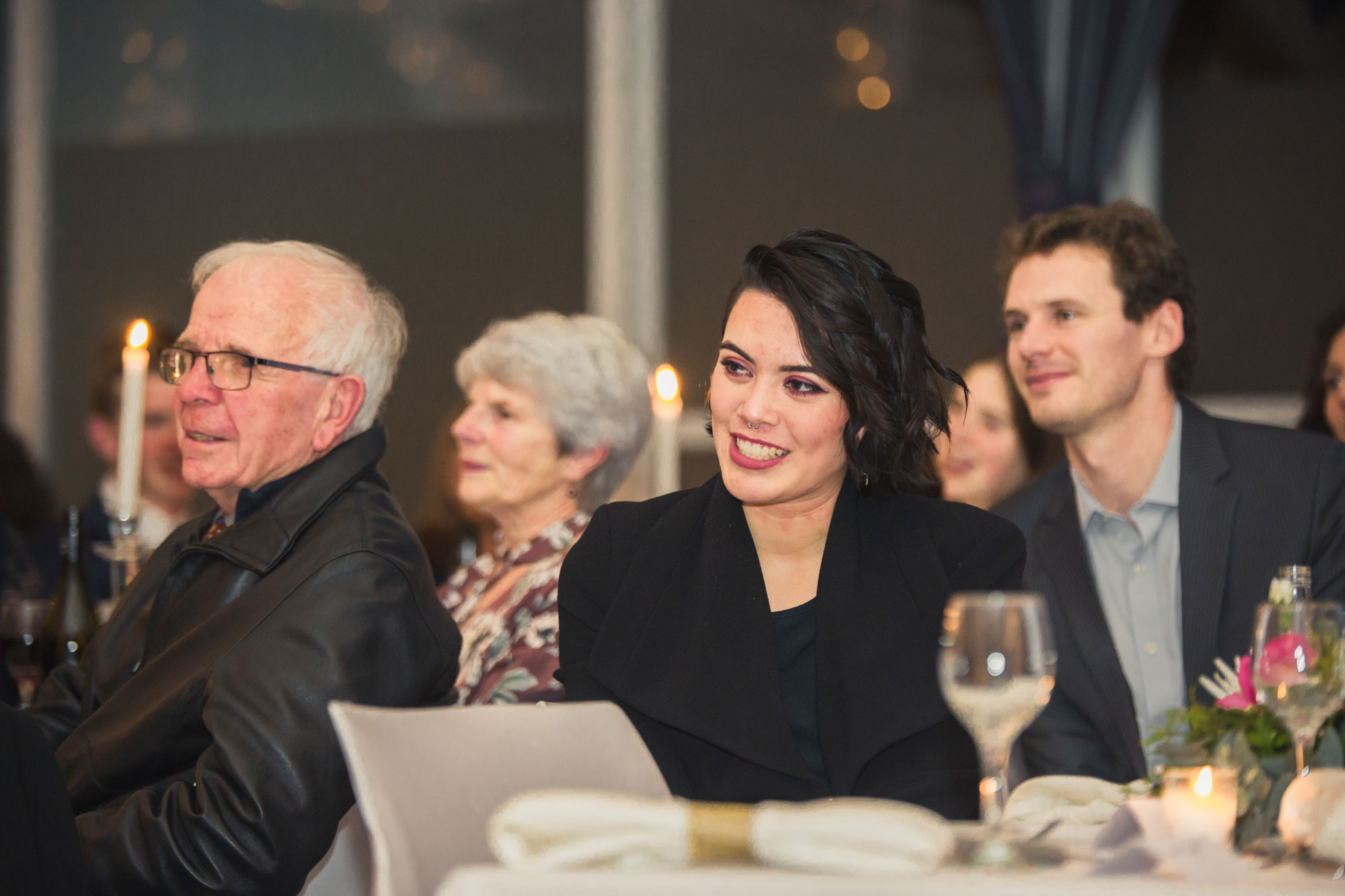 wedding guest listening