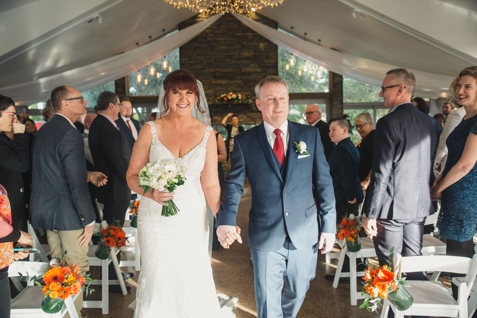 bride and groom processional