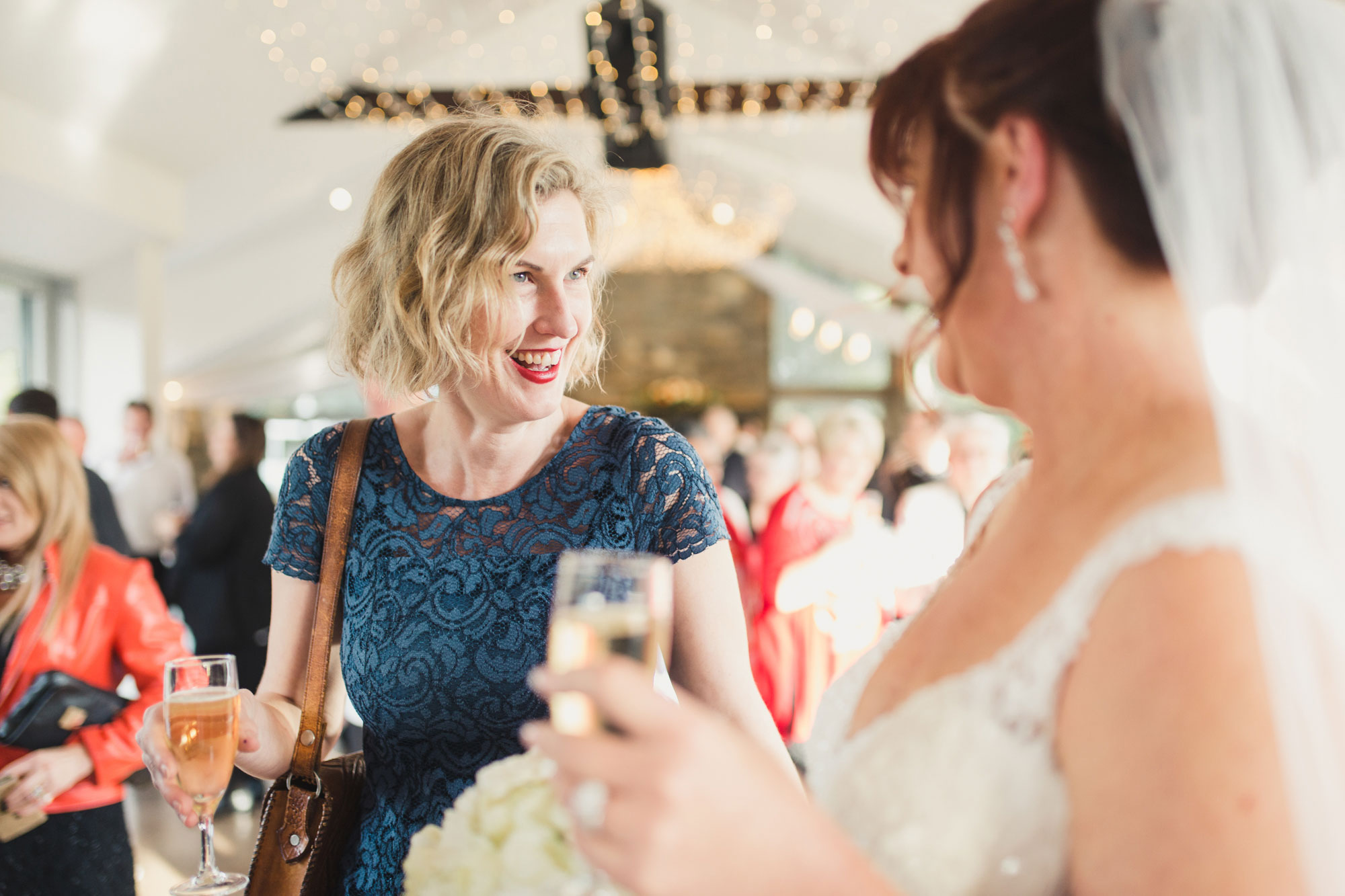 bride and guest