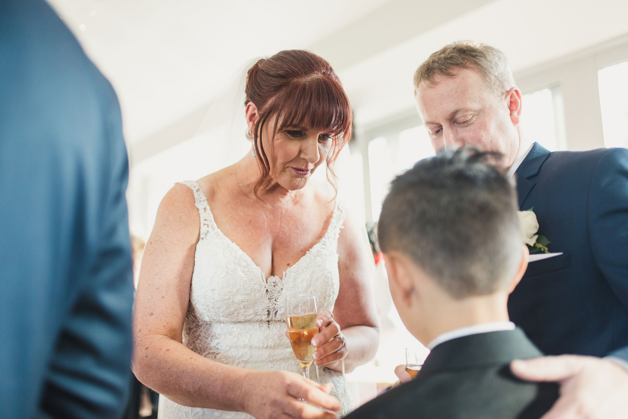 bride and boy