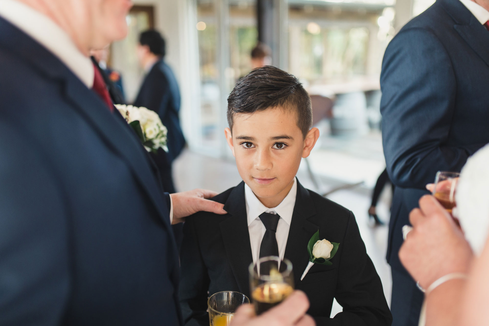 page boy at wedding