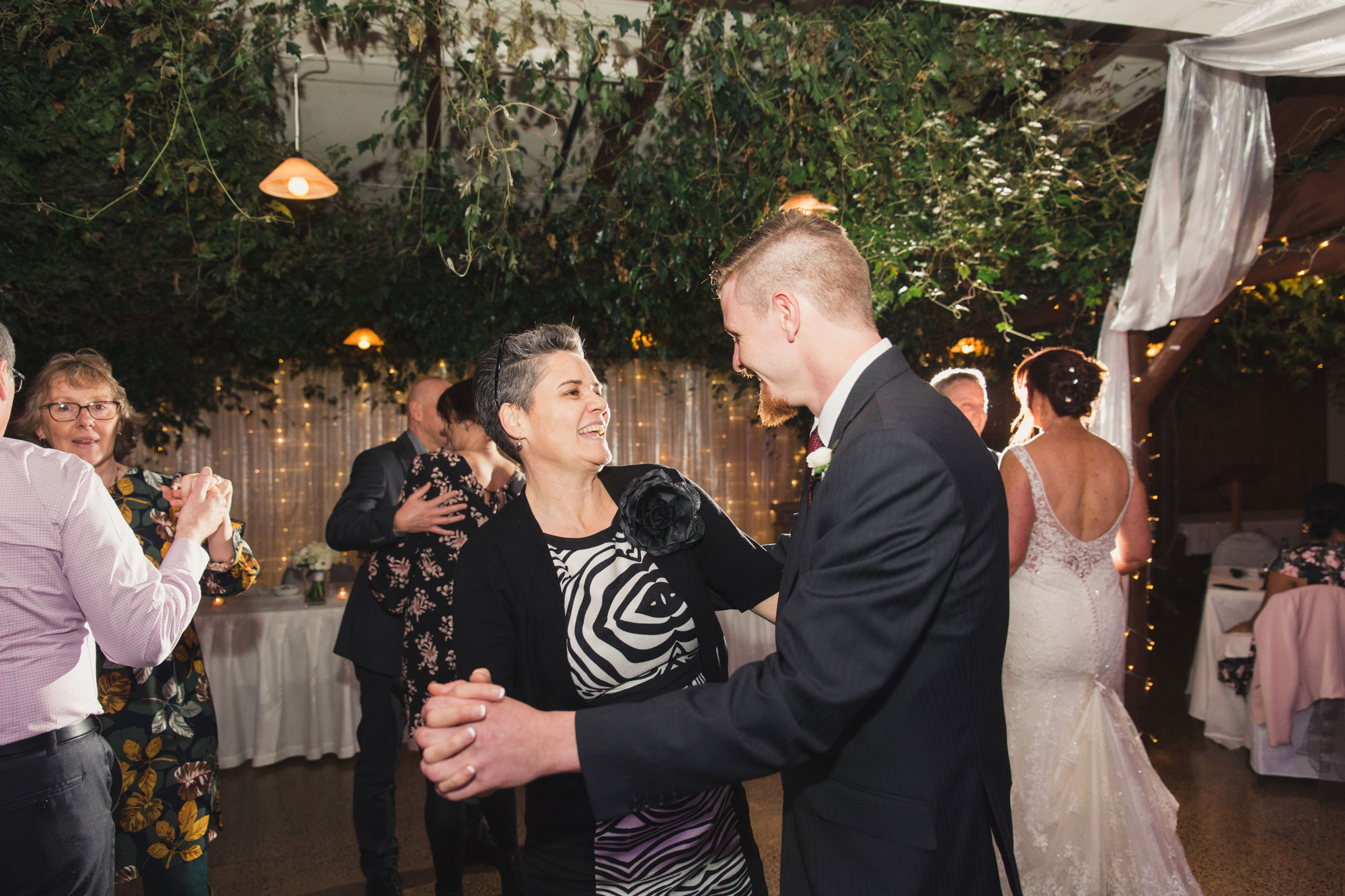 wedding celebrant dancing