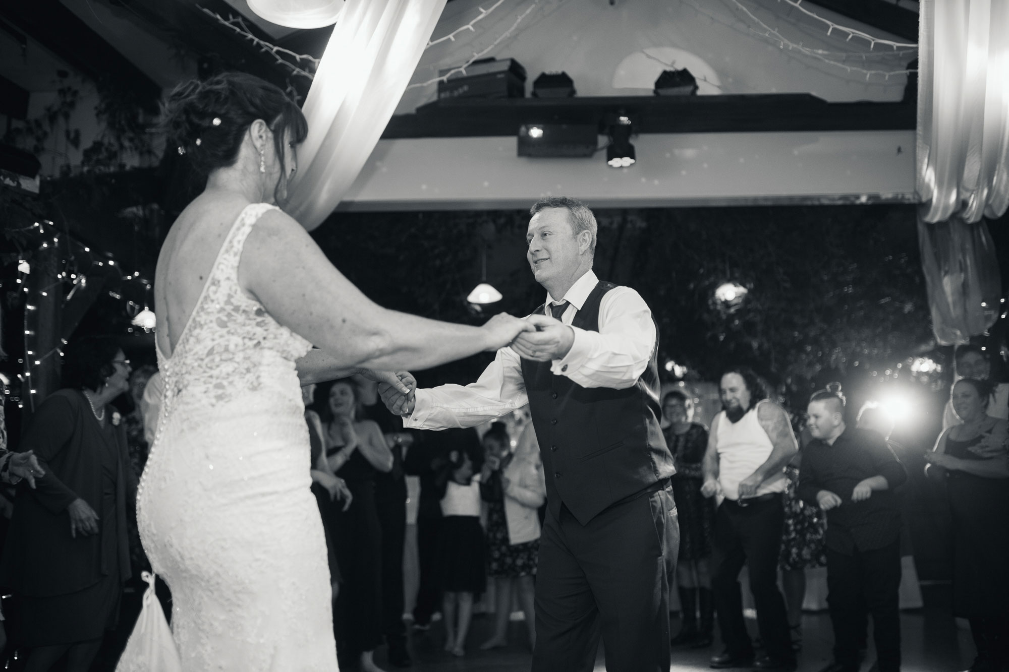 bride and groom dance