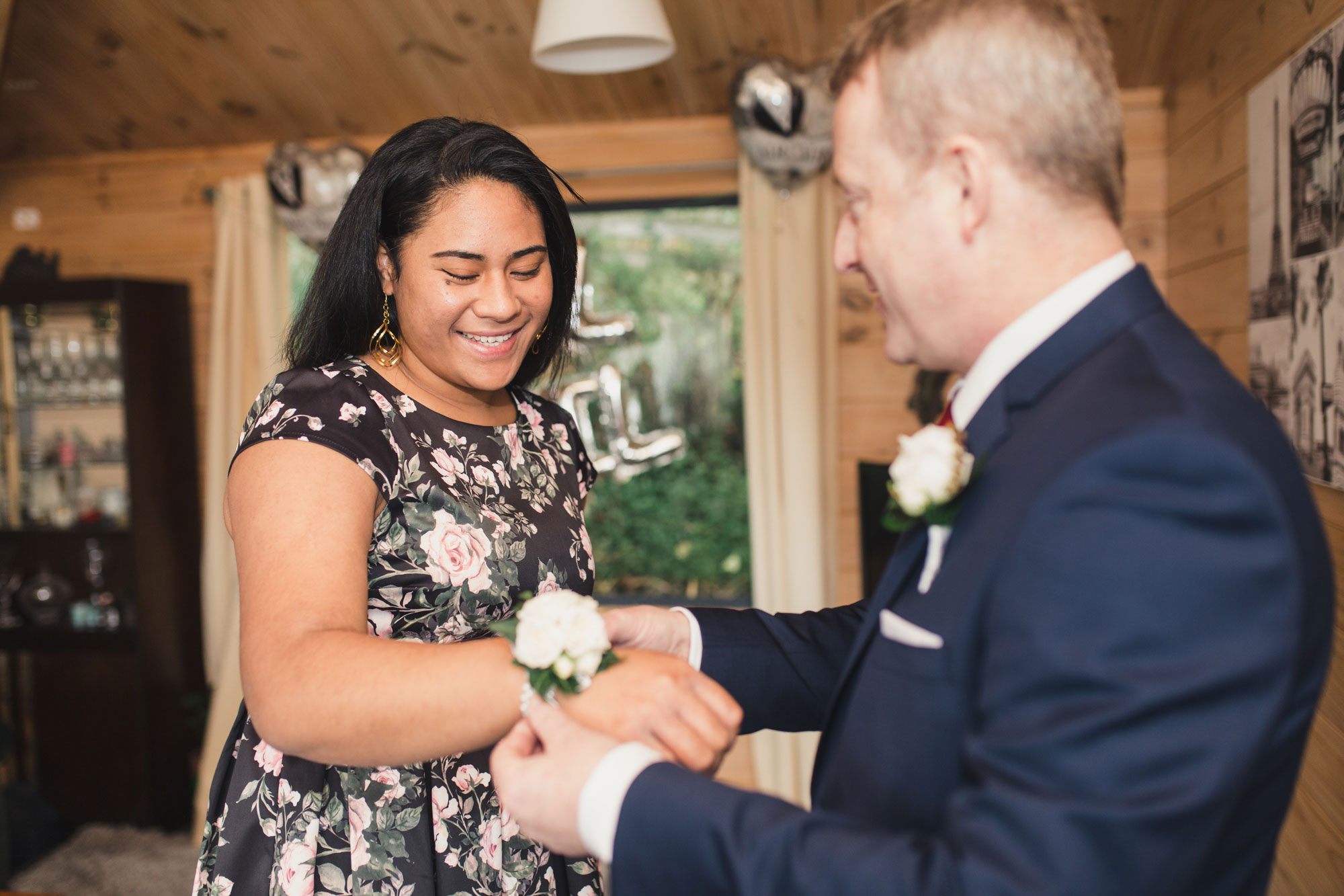 groom and daughter