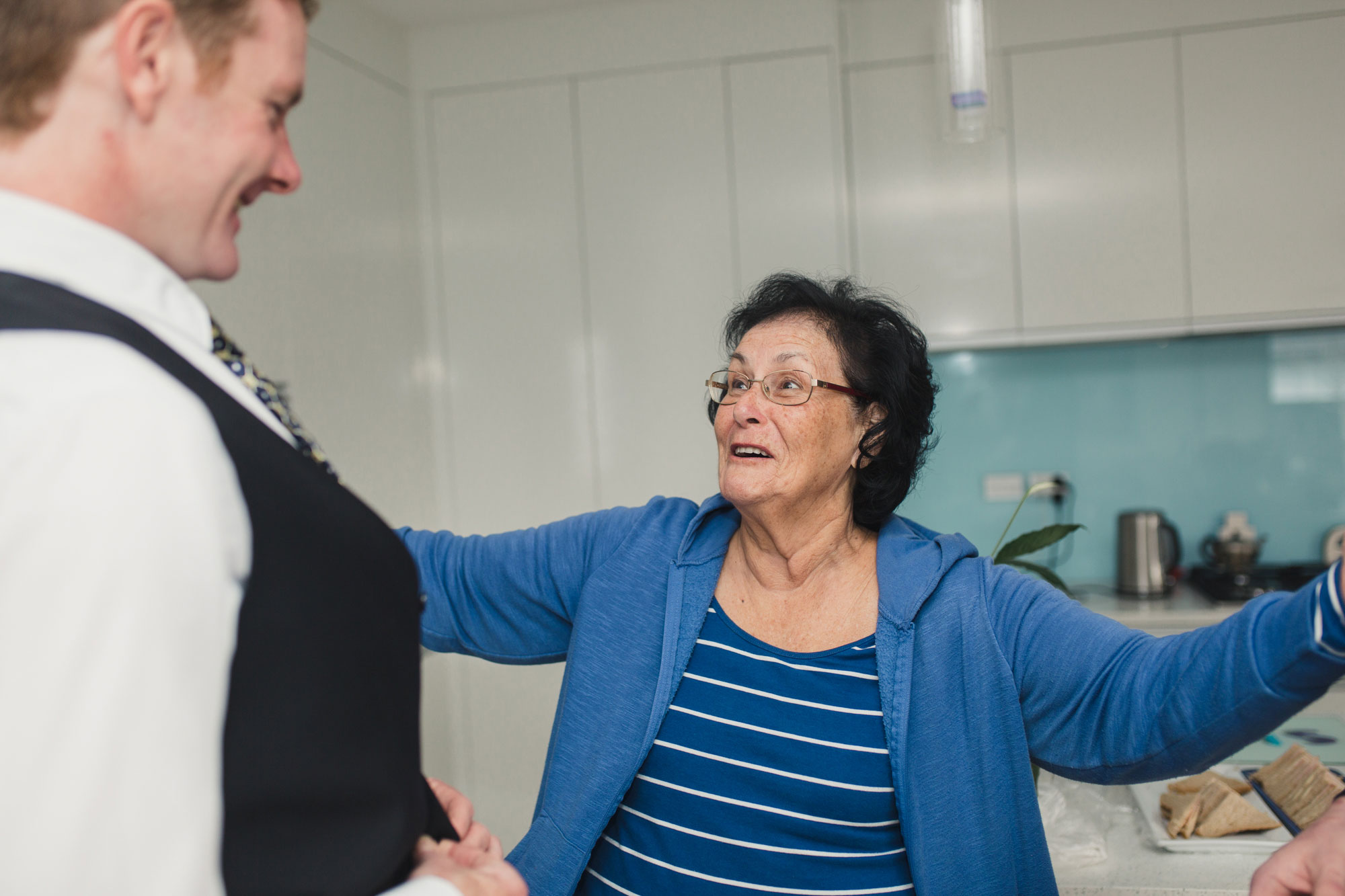 grandmother having a laugh