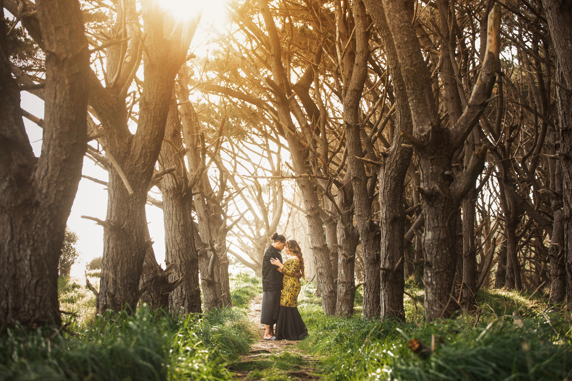 muriwai new zealand engagement photo