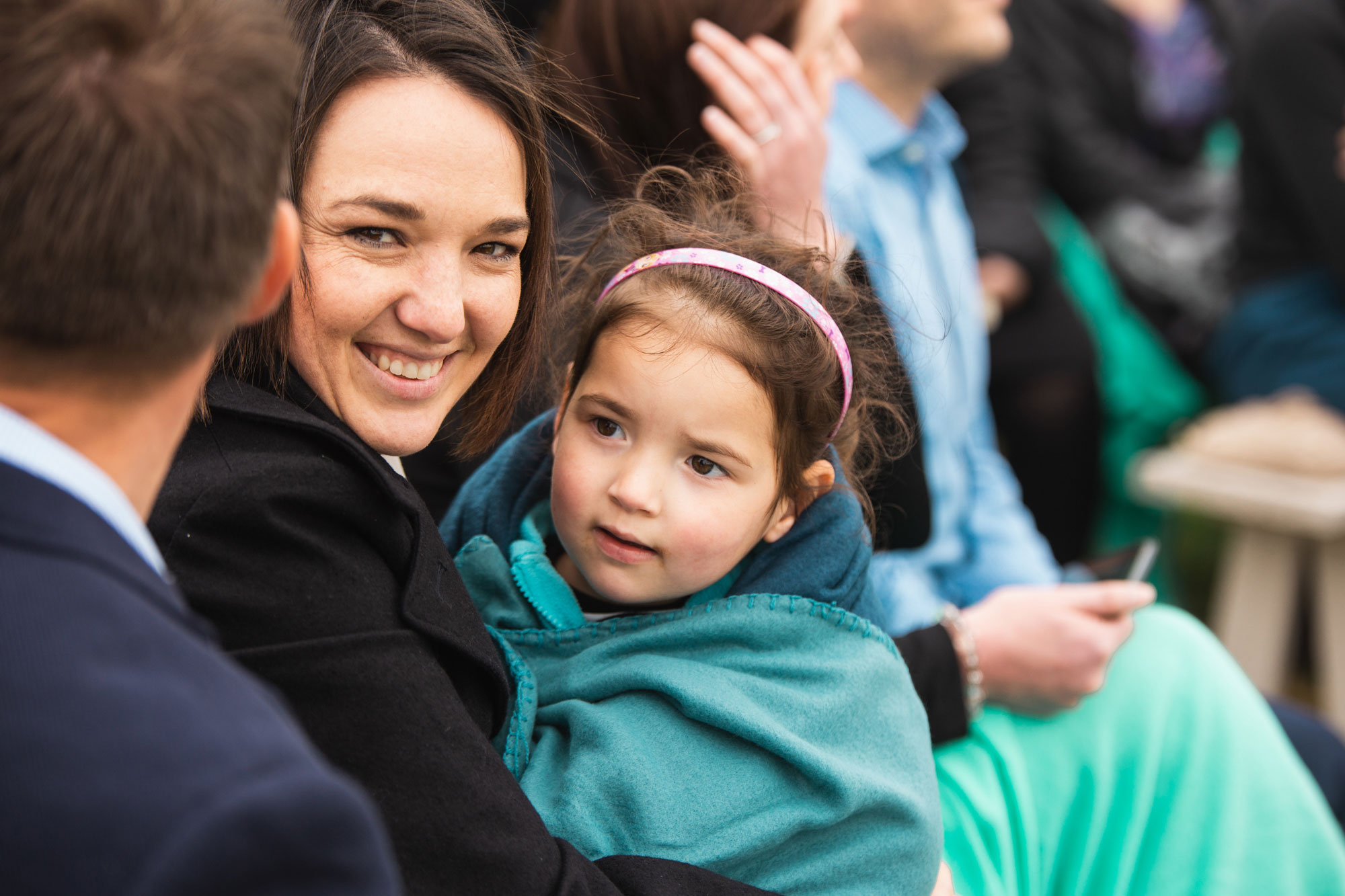 child at the wedding