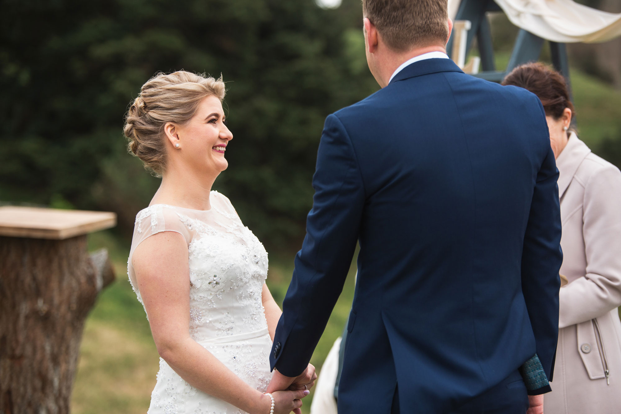 bride smiling