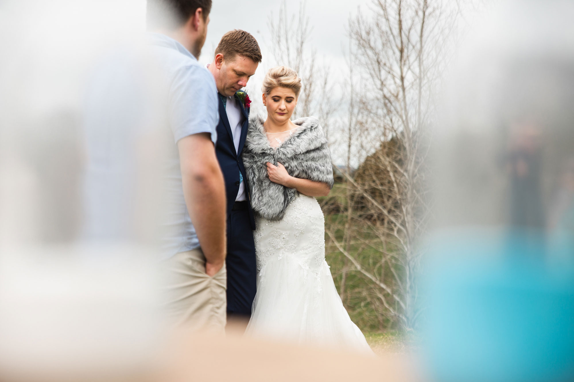 bride at the ceremony