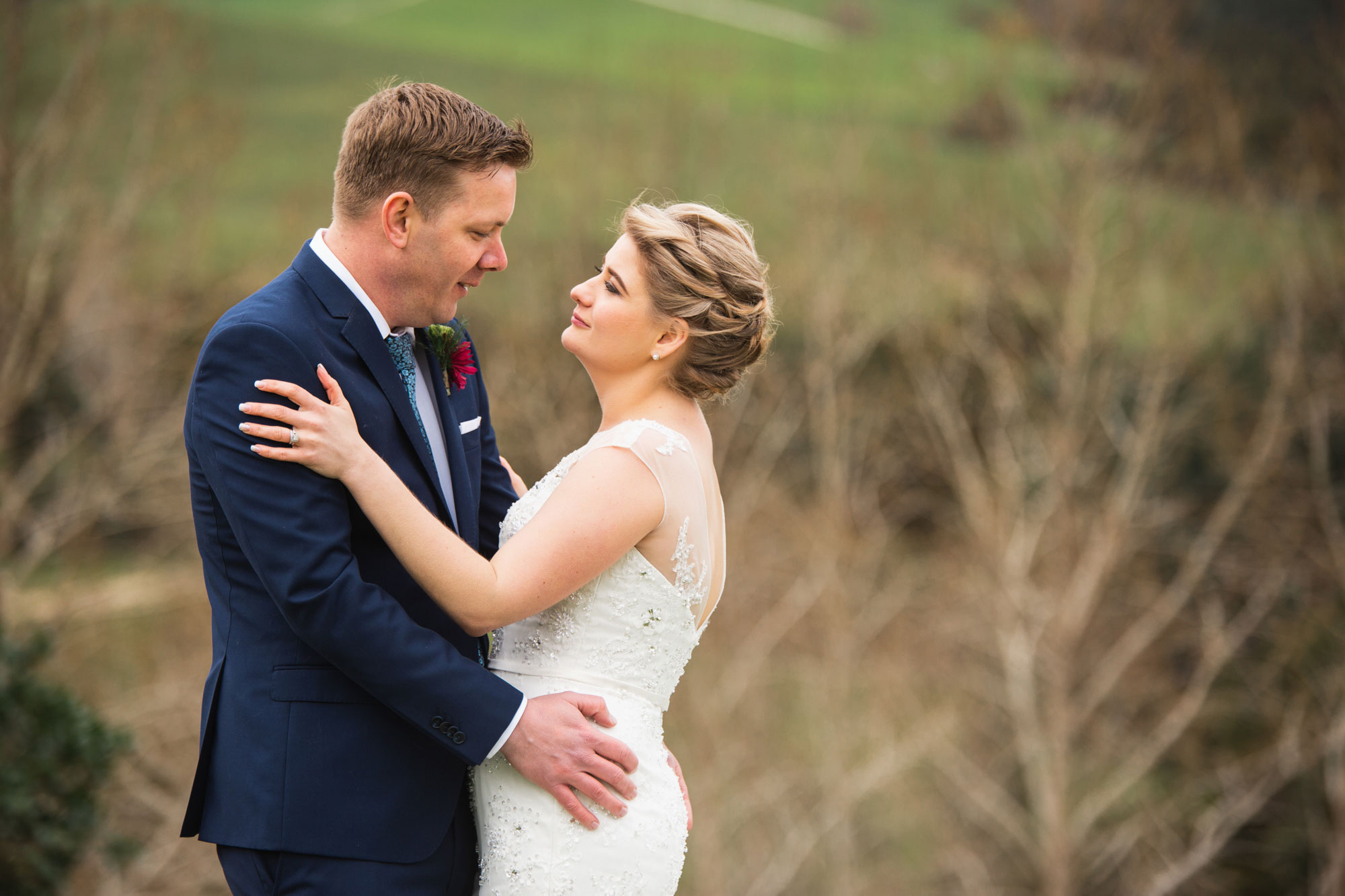 winter wedding photo