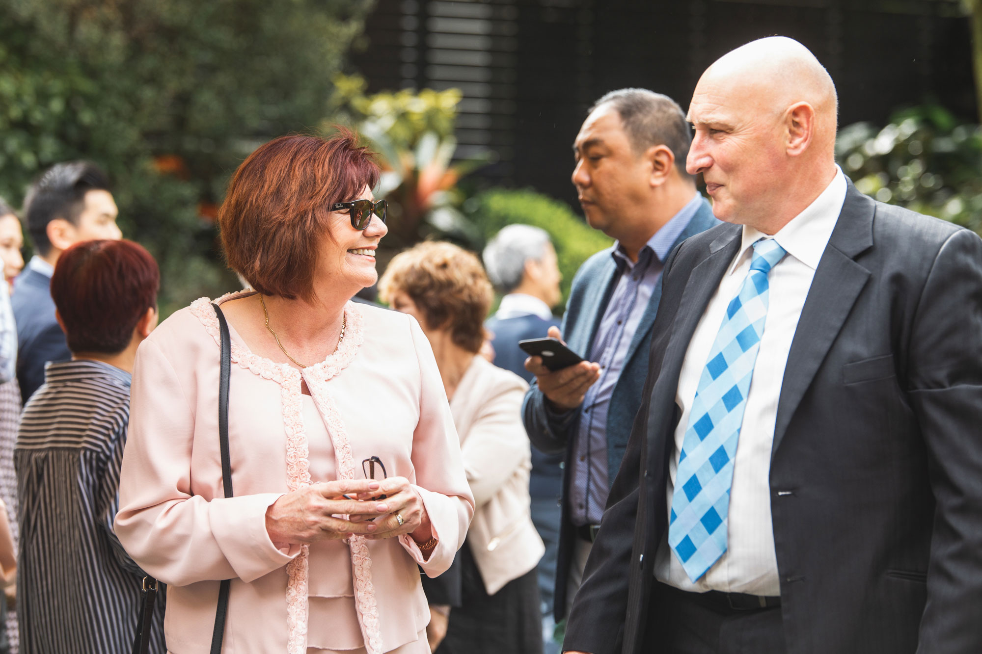 wedding guests at sorrento