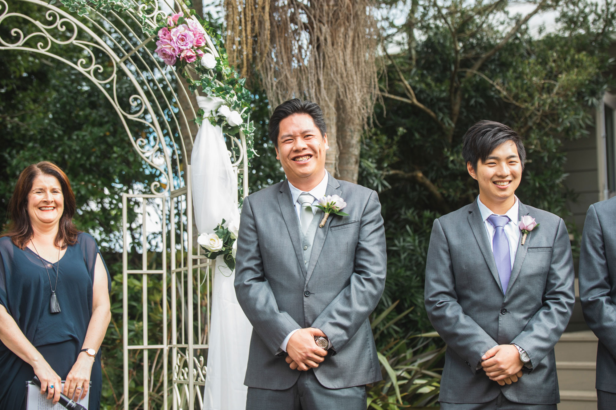 groom waiting for the bride