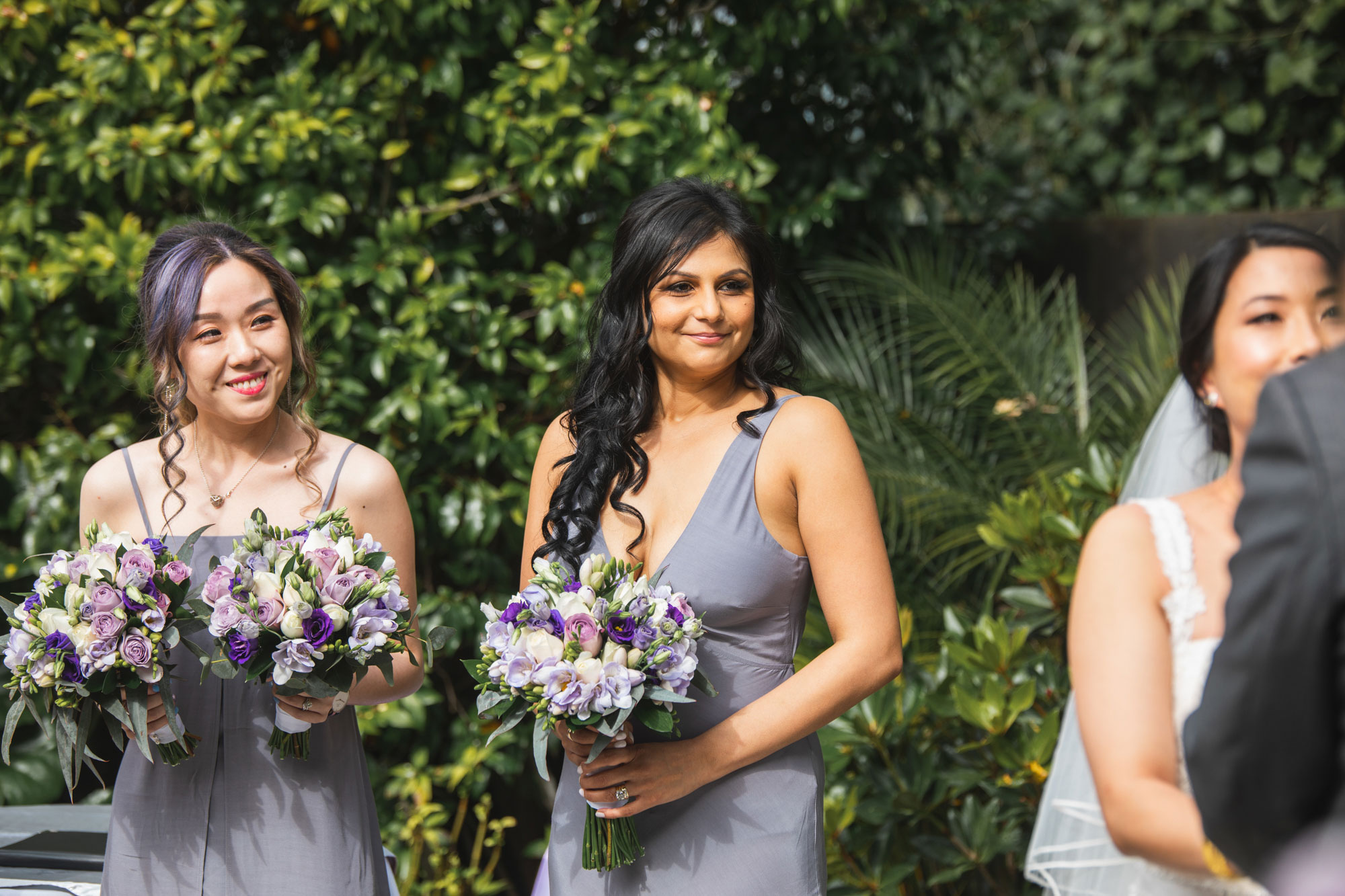 bridesmaids wedding ceremony