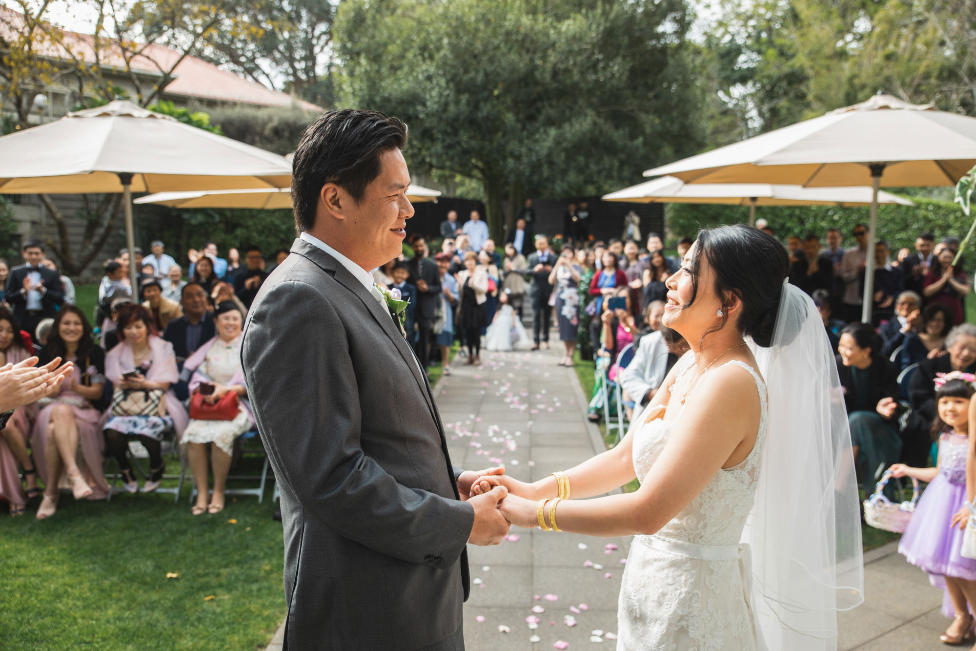 sorrento in the park wedding ceremony