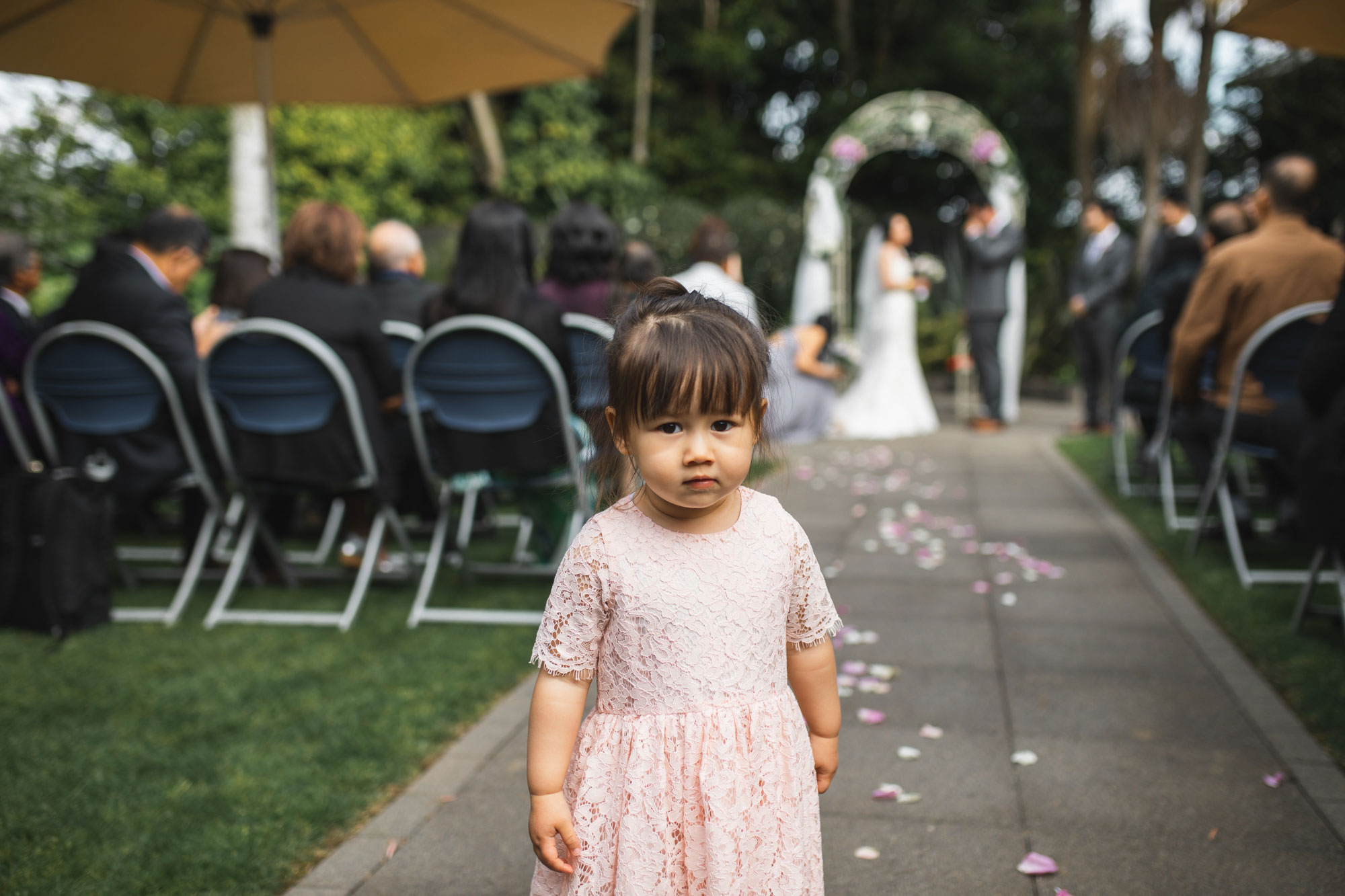little girl at the ceremony