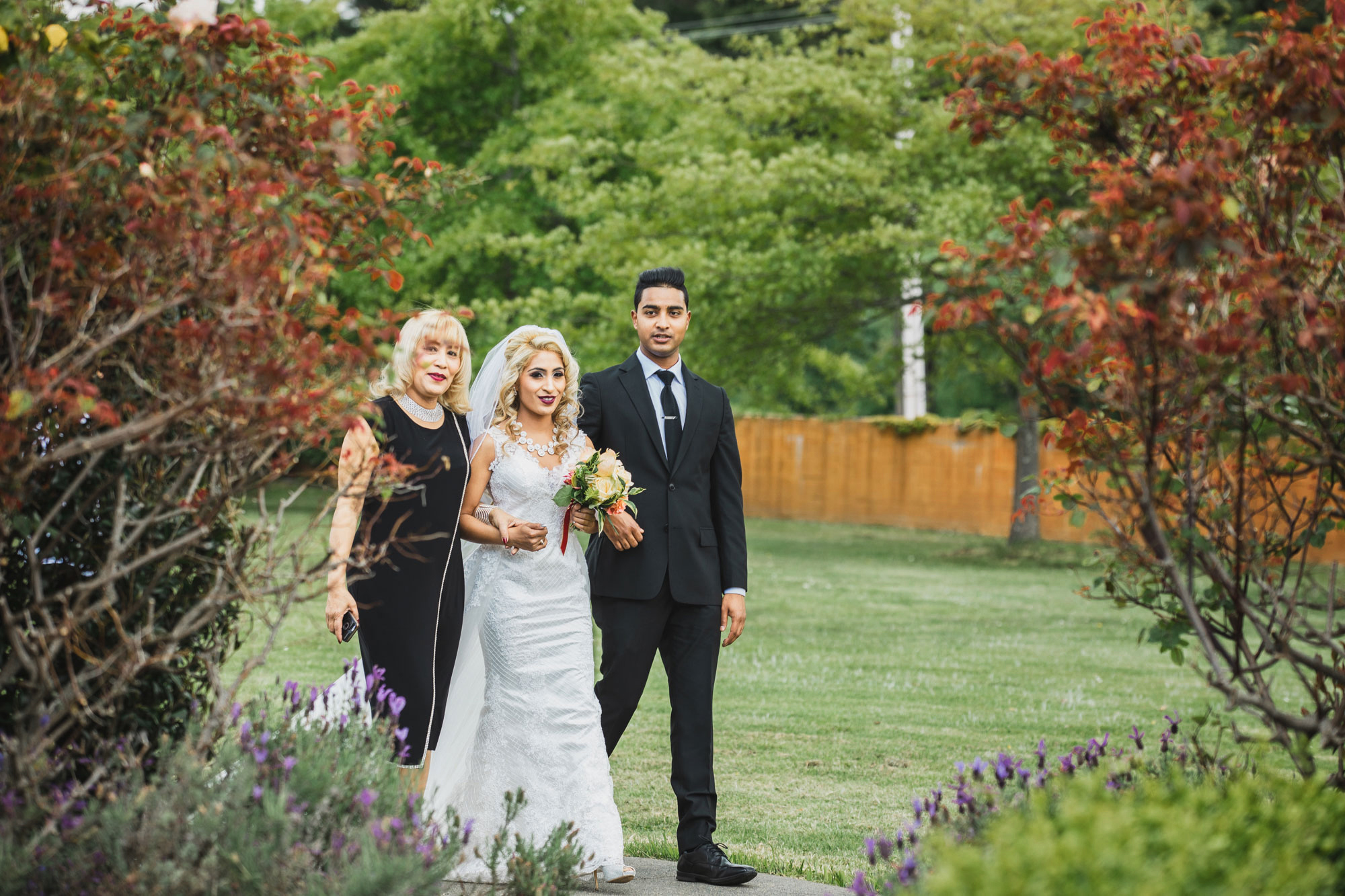 auckland wedding bride entrance