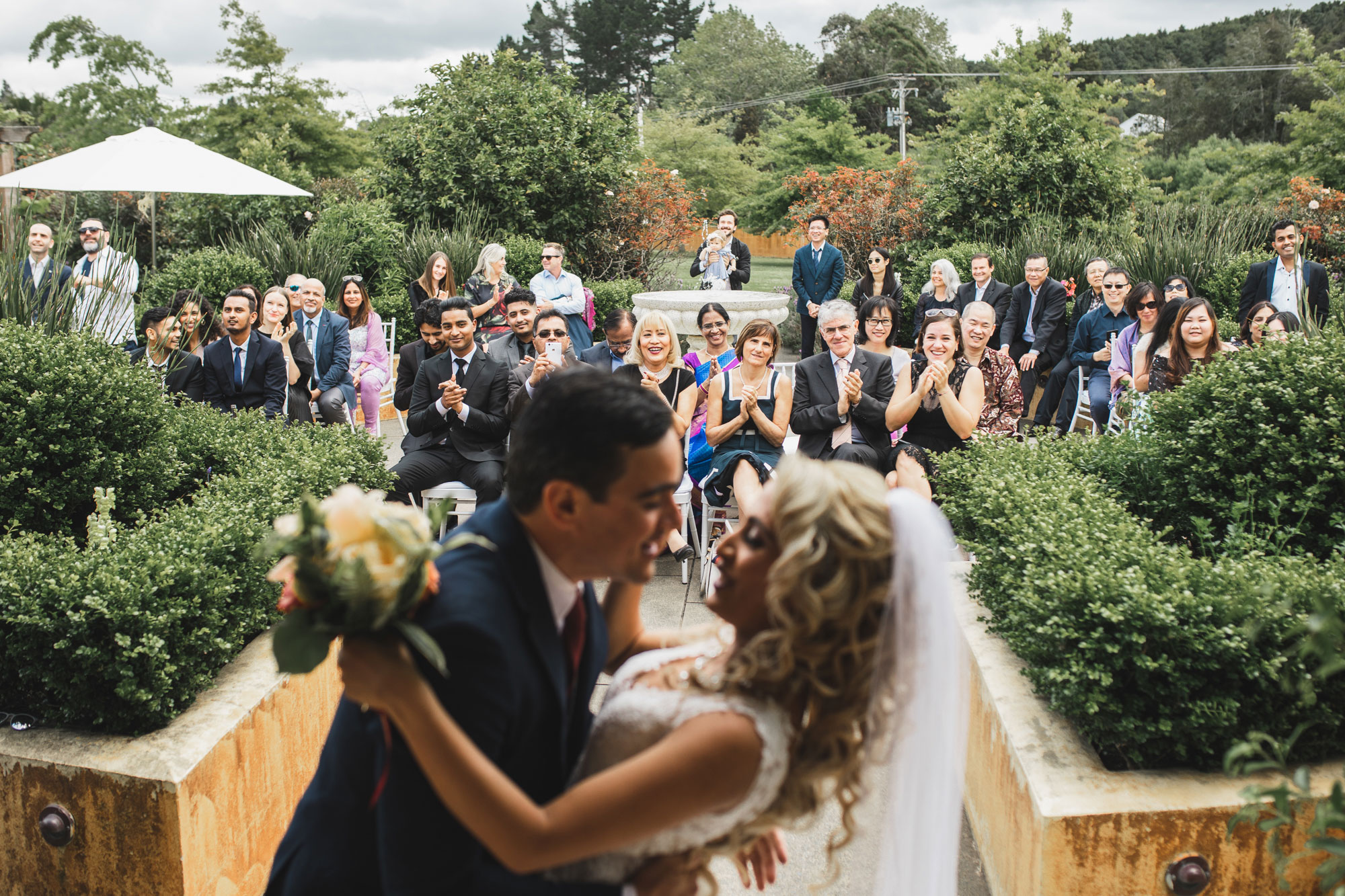 ascension wine estate bride and groom