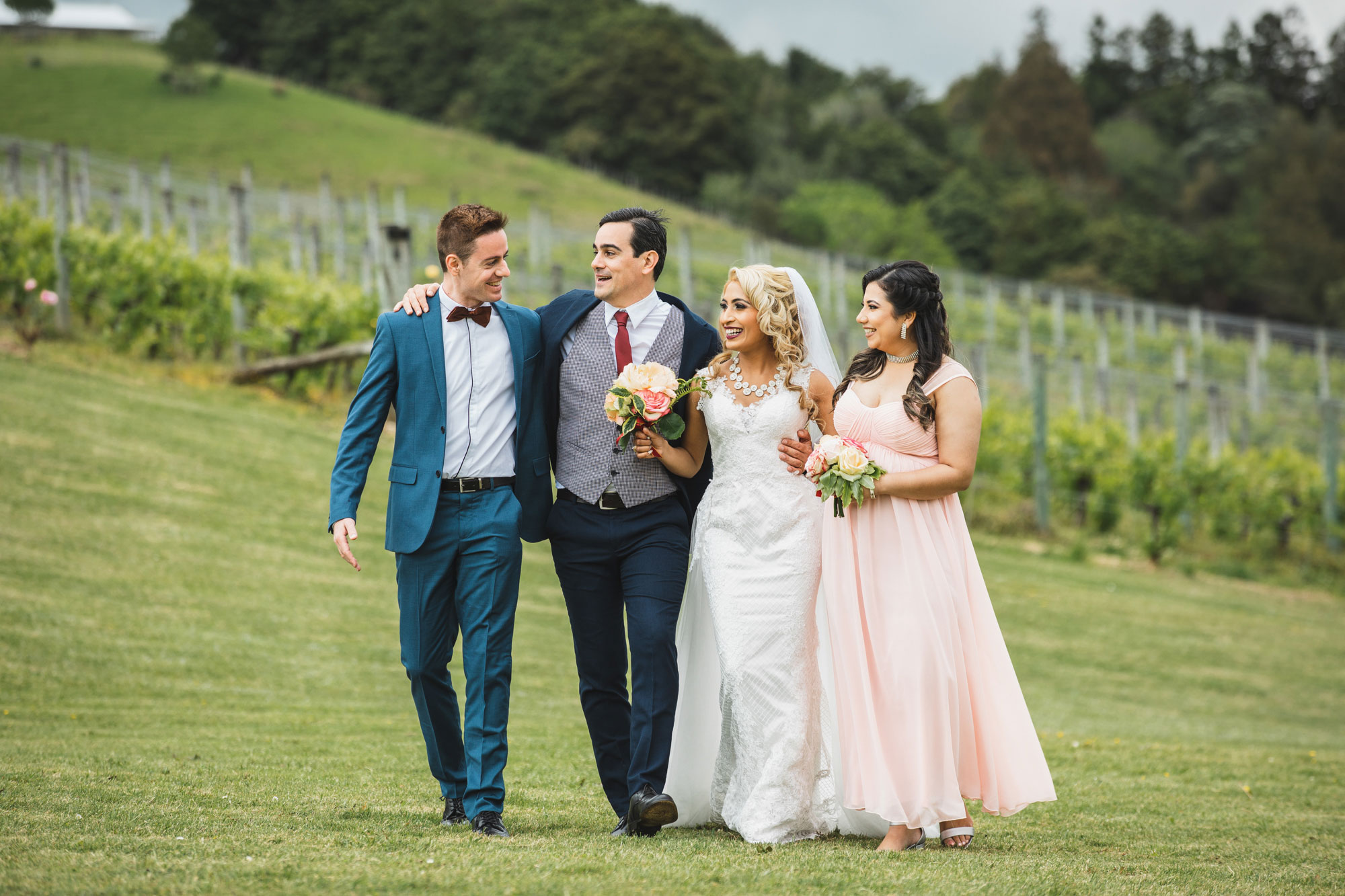 auckland wedding bridal party