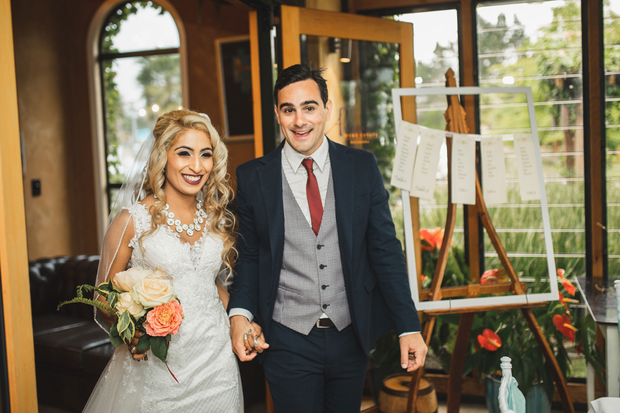 ascension wine estate bride and groom