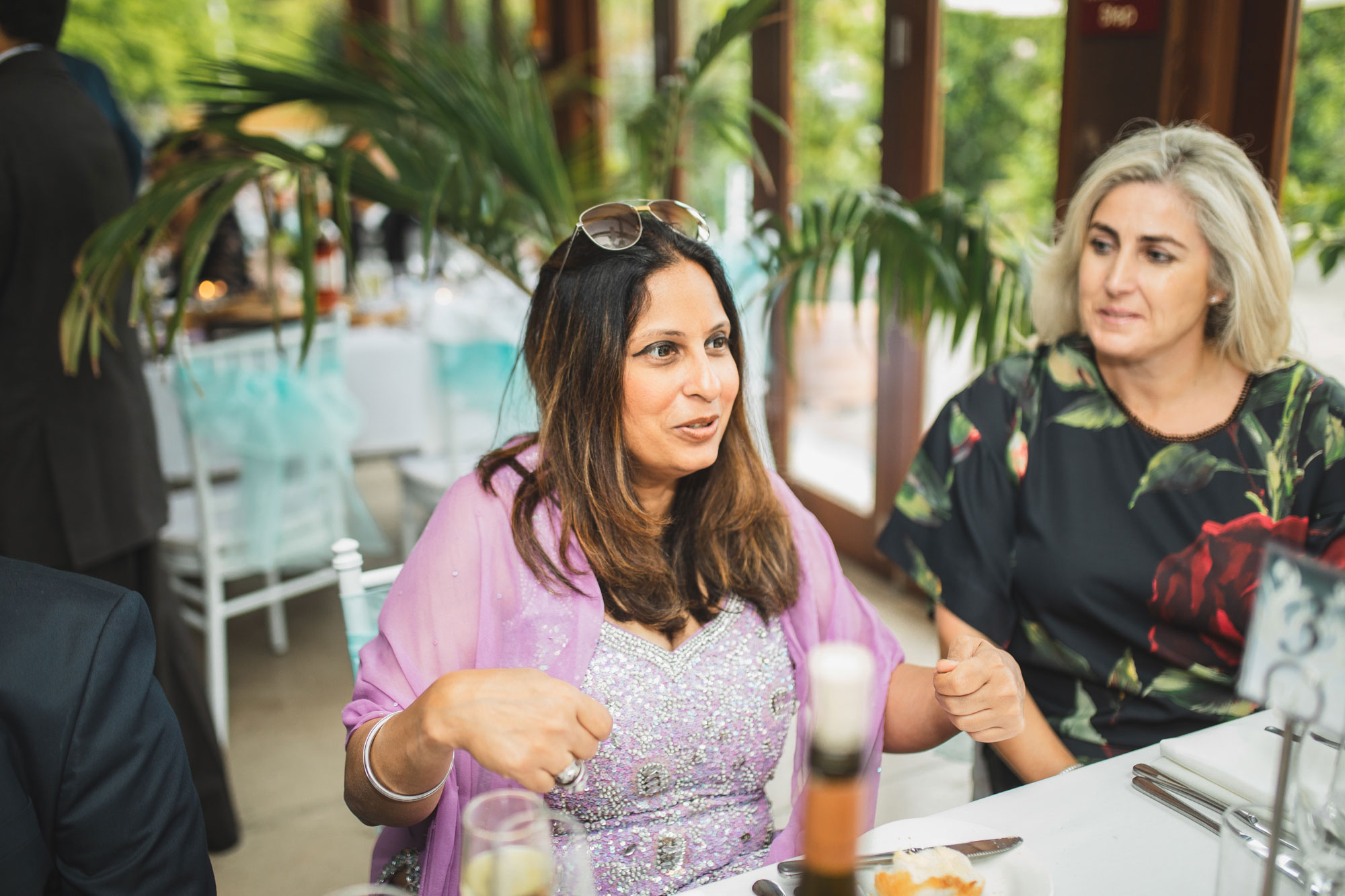 auckland wedding guest having fun