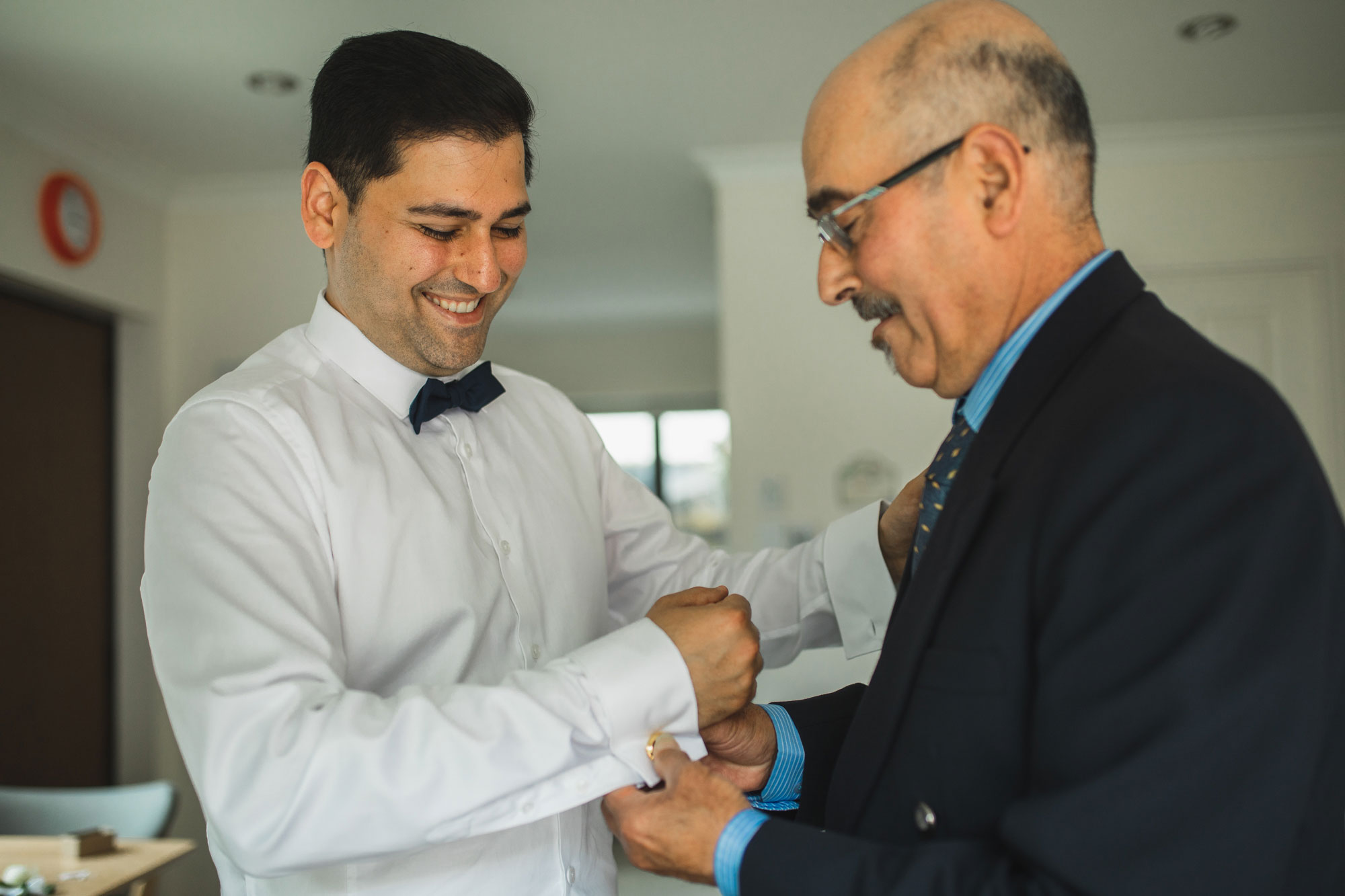 auckland groom getting ready