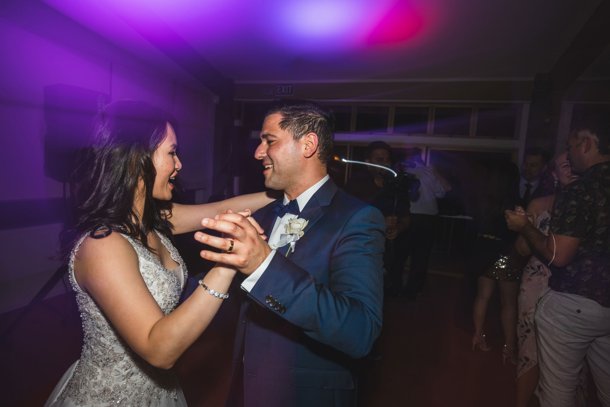 auckland wedding bride and groom