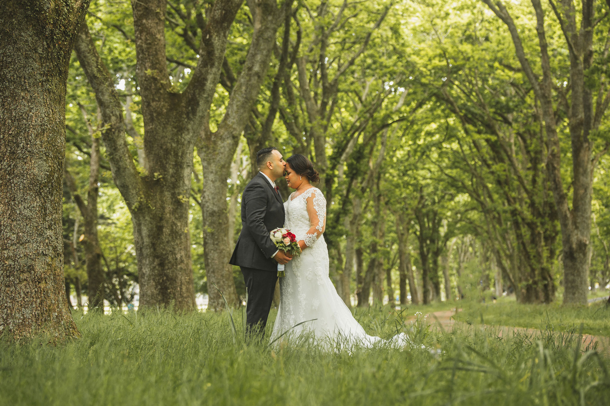 cornwall park wedding photo