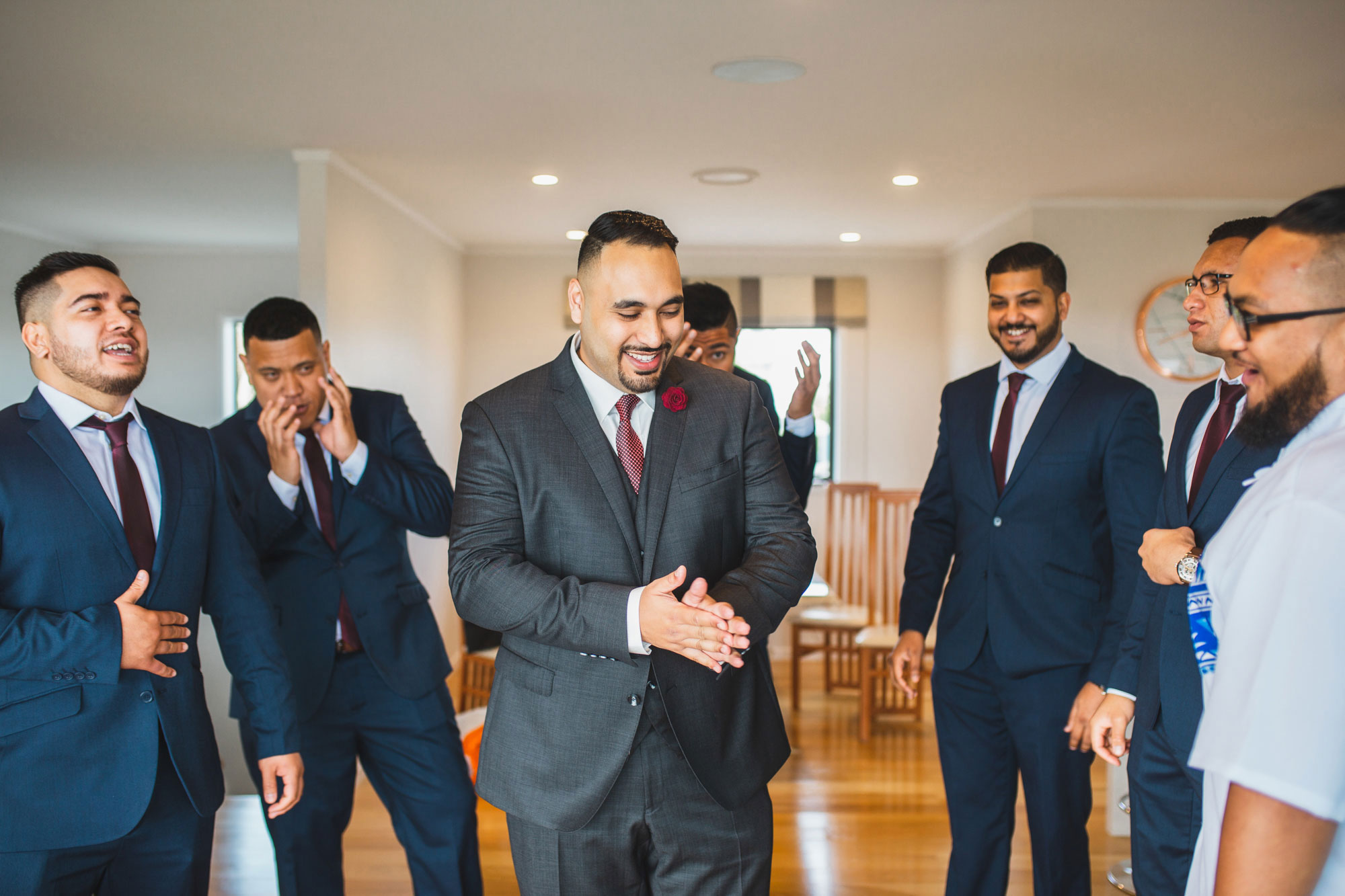 groom and the boys