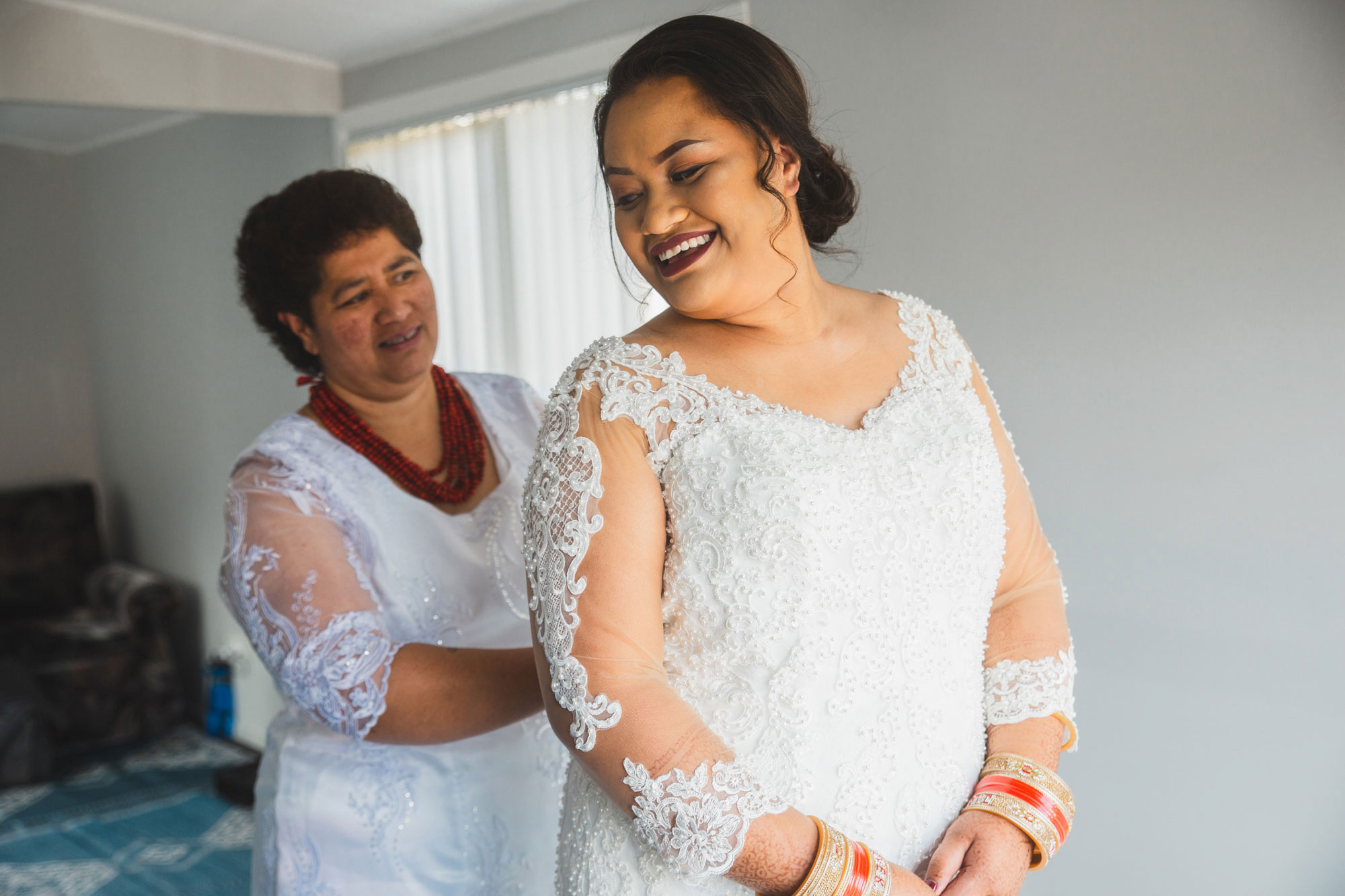 bride getting ready