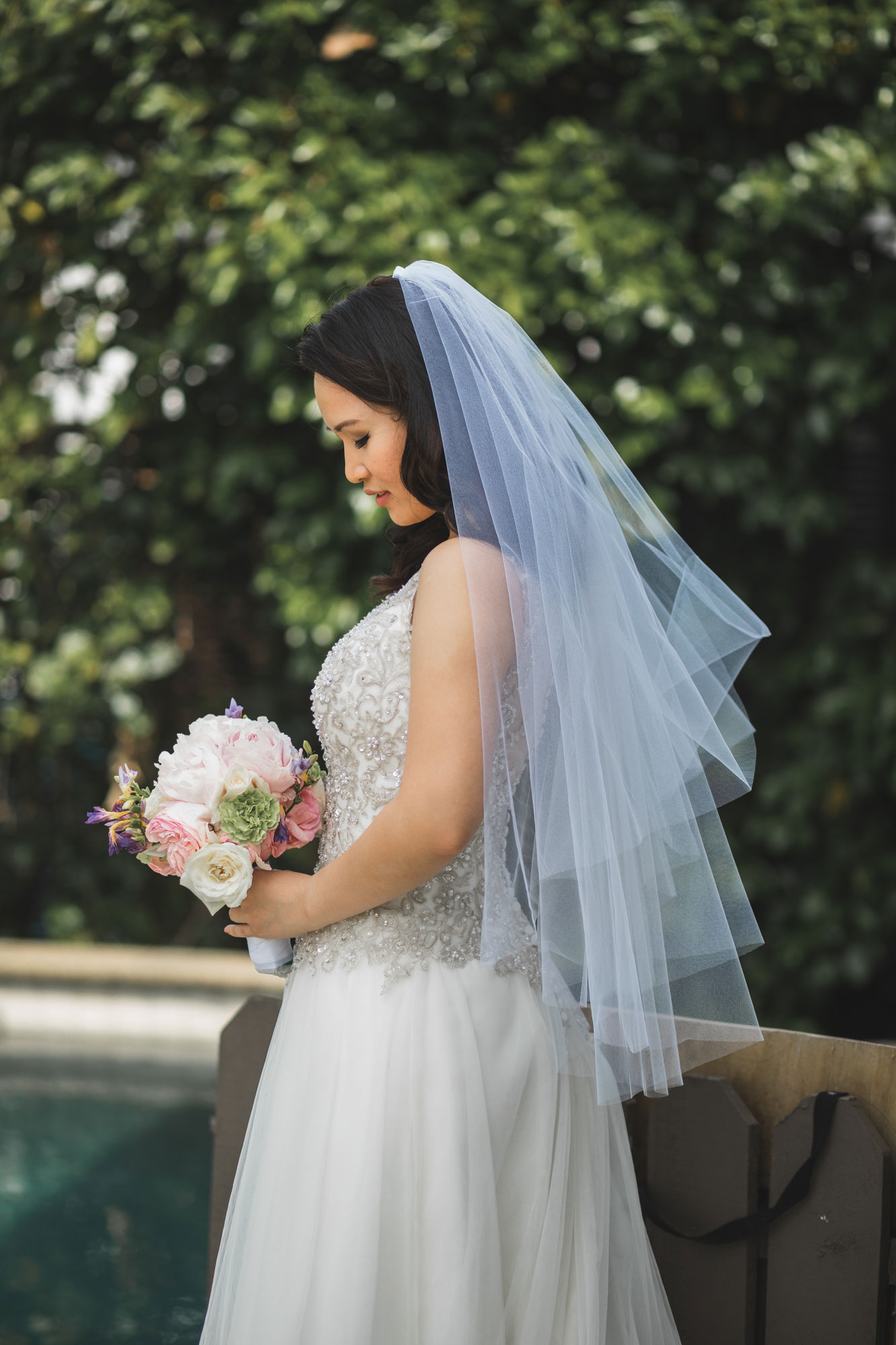 auckland wedding photo of the bride