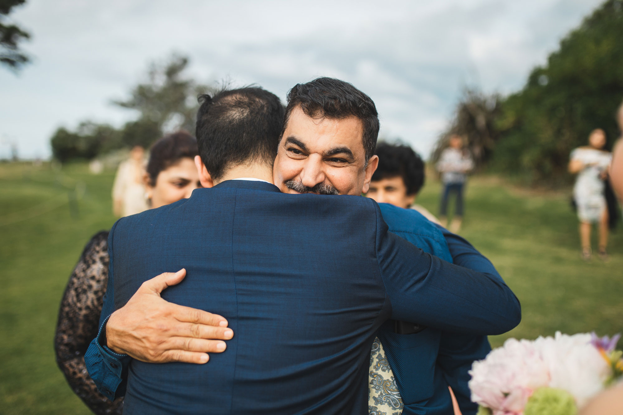 auckland wedding groom and father