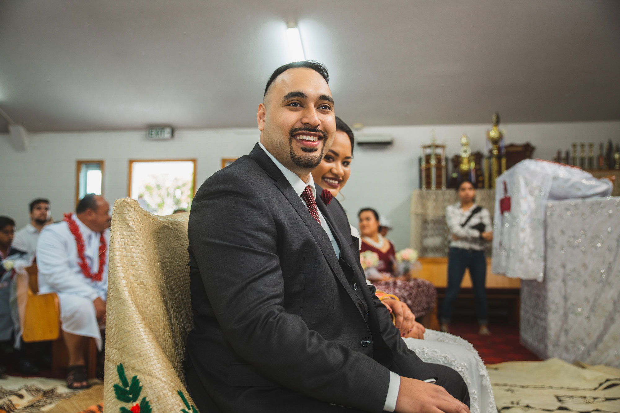 groom laughing