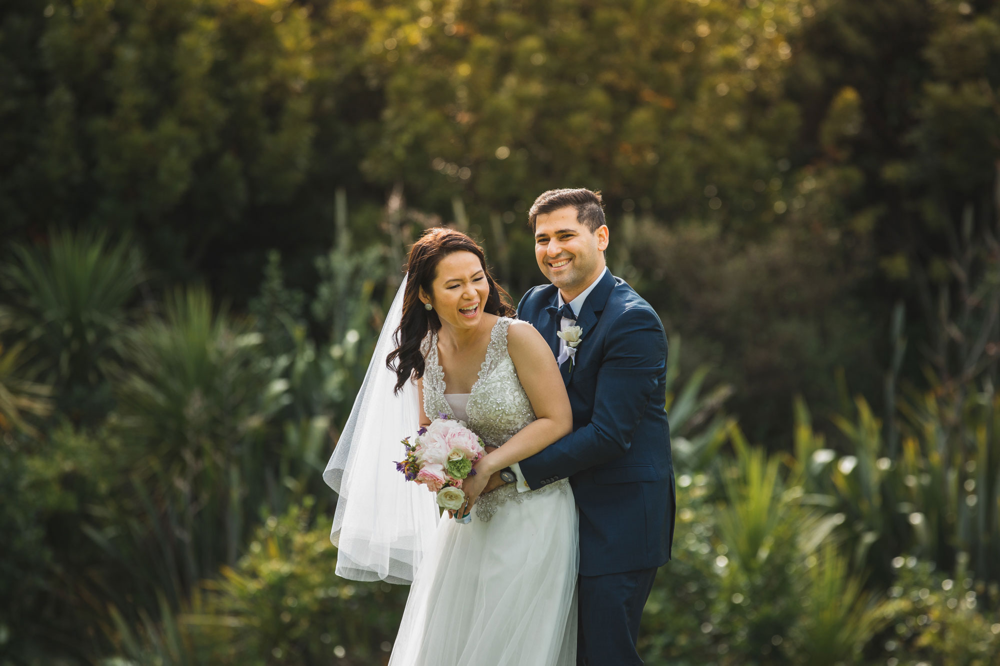 auckland wedding sunset photo