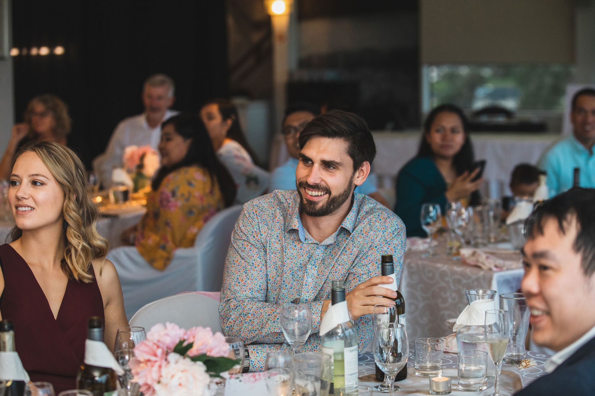 auckland wedding guest drinking