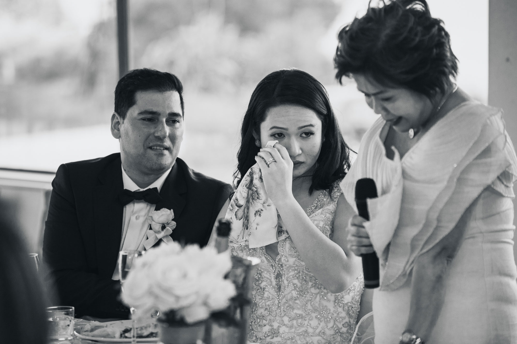 auckland wedding bride crying