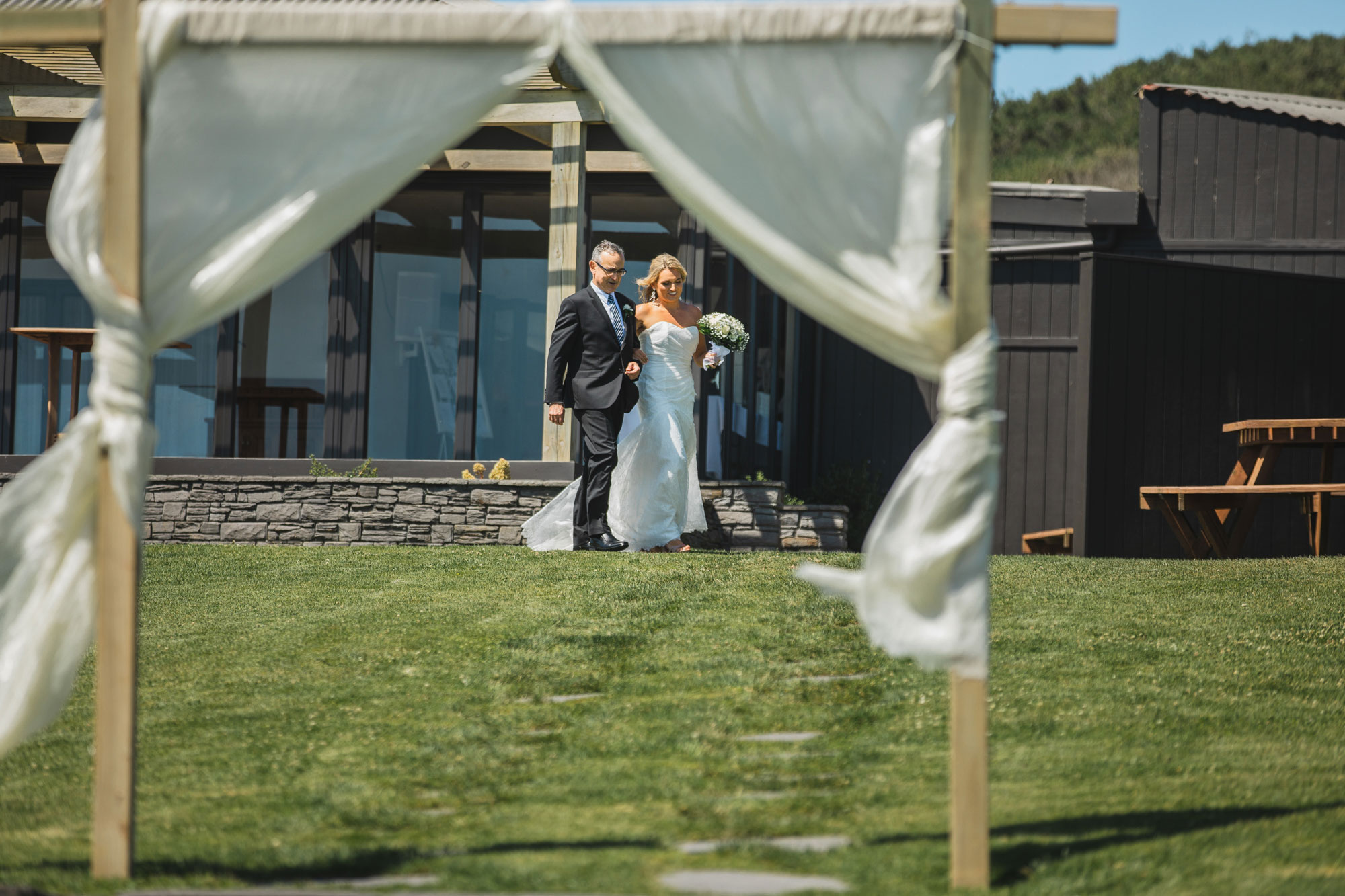 bride walking down the aisle