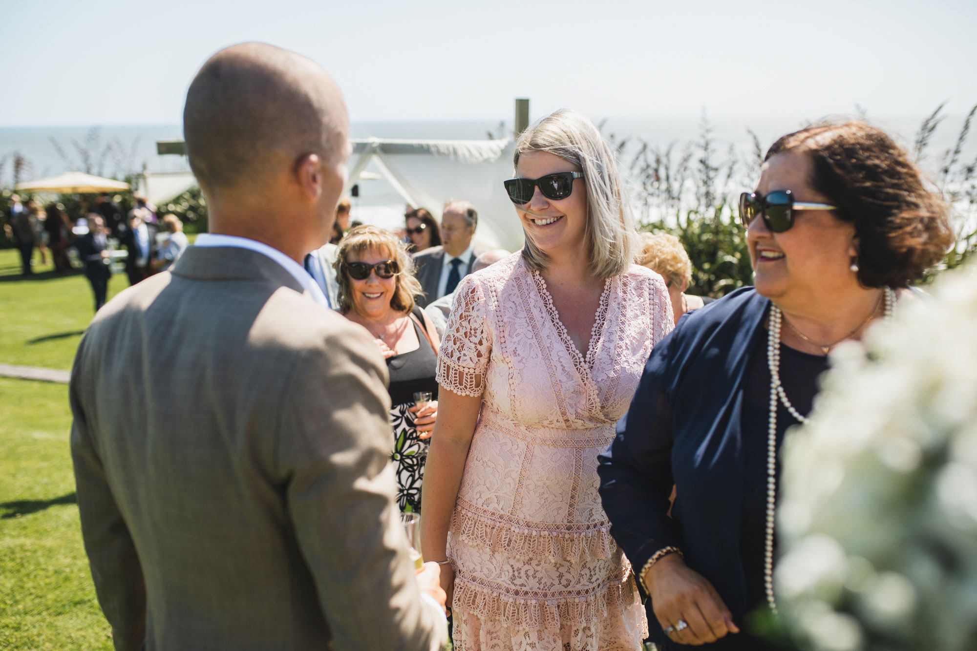 wedding guests at castaways resort