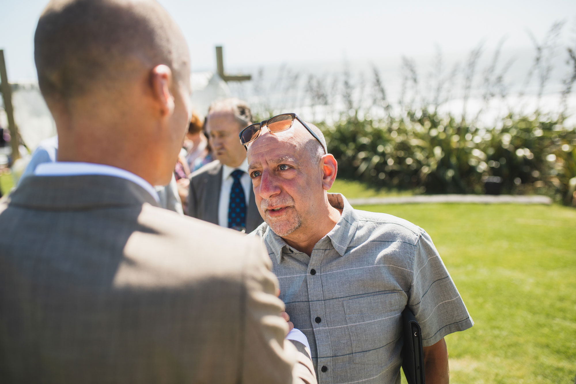 groom uncle talking